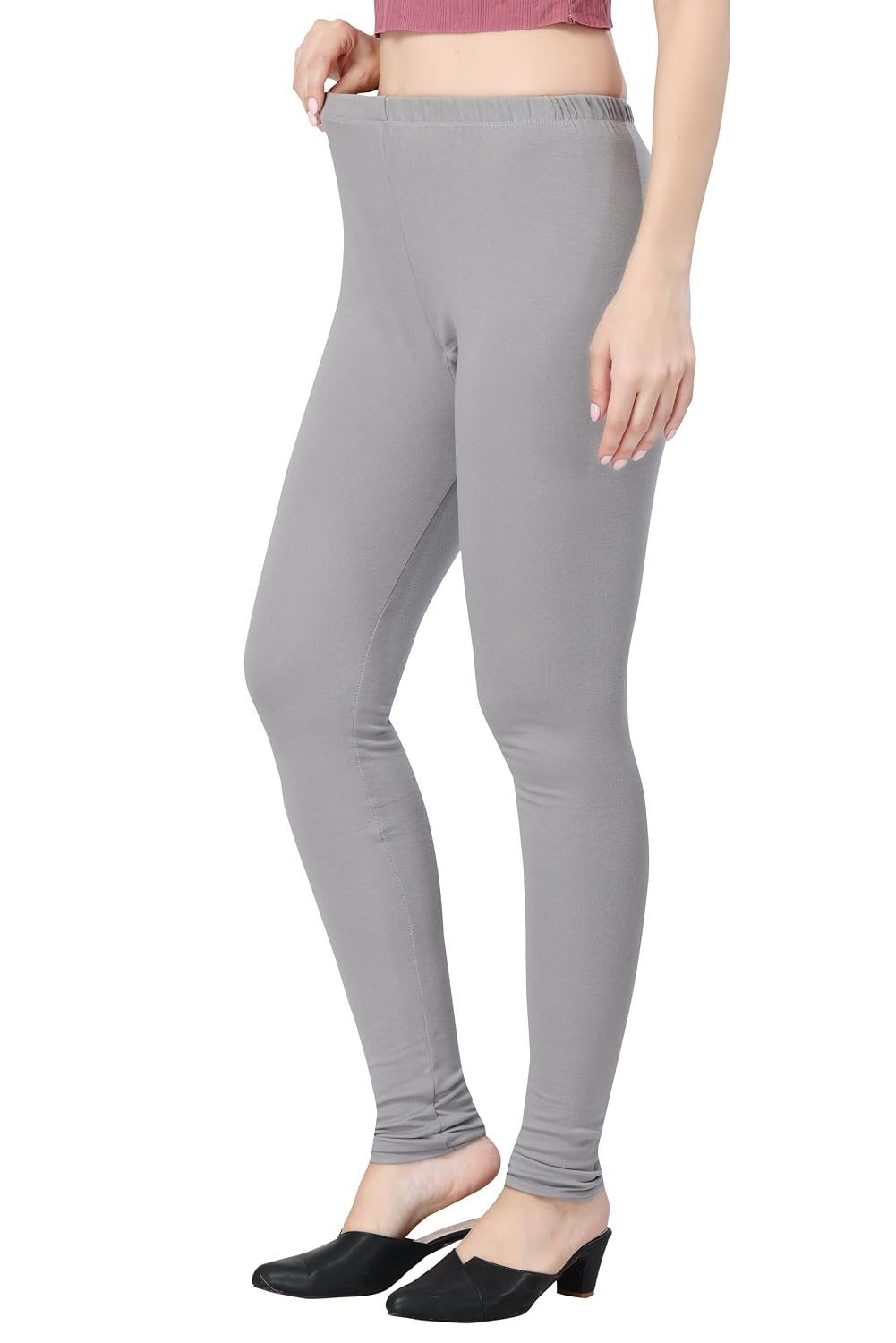 TRASA Women's Classic Cotton Churidar Leggings - Image 154
