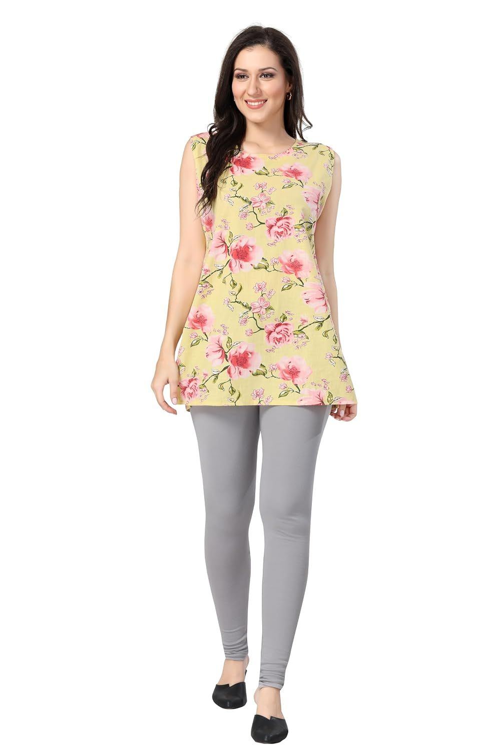 TRASA Women's Classic Cotton Churidar Leggings - Image 155
