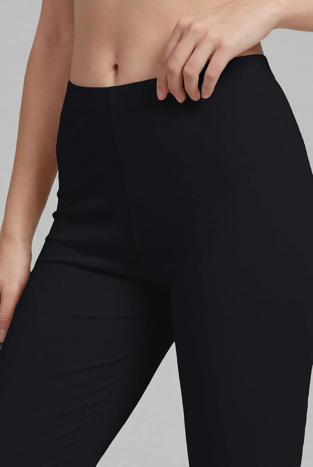 TRASA Women's Stretch Cotton Capri Leggings - Image 9