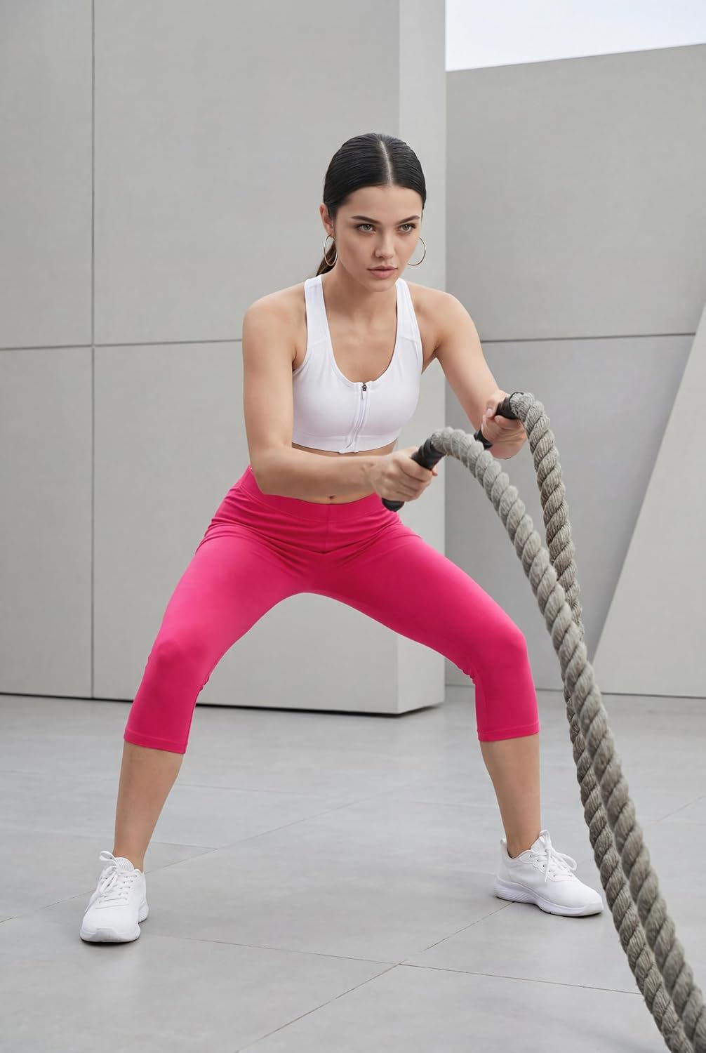TRASA Women's Stretch Cotton Capri Leggings - Image 28