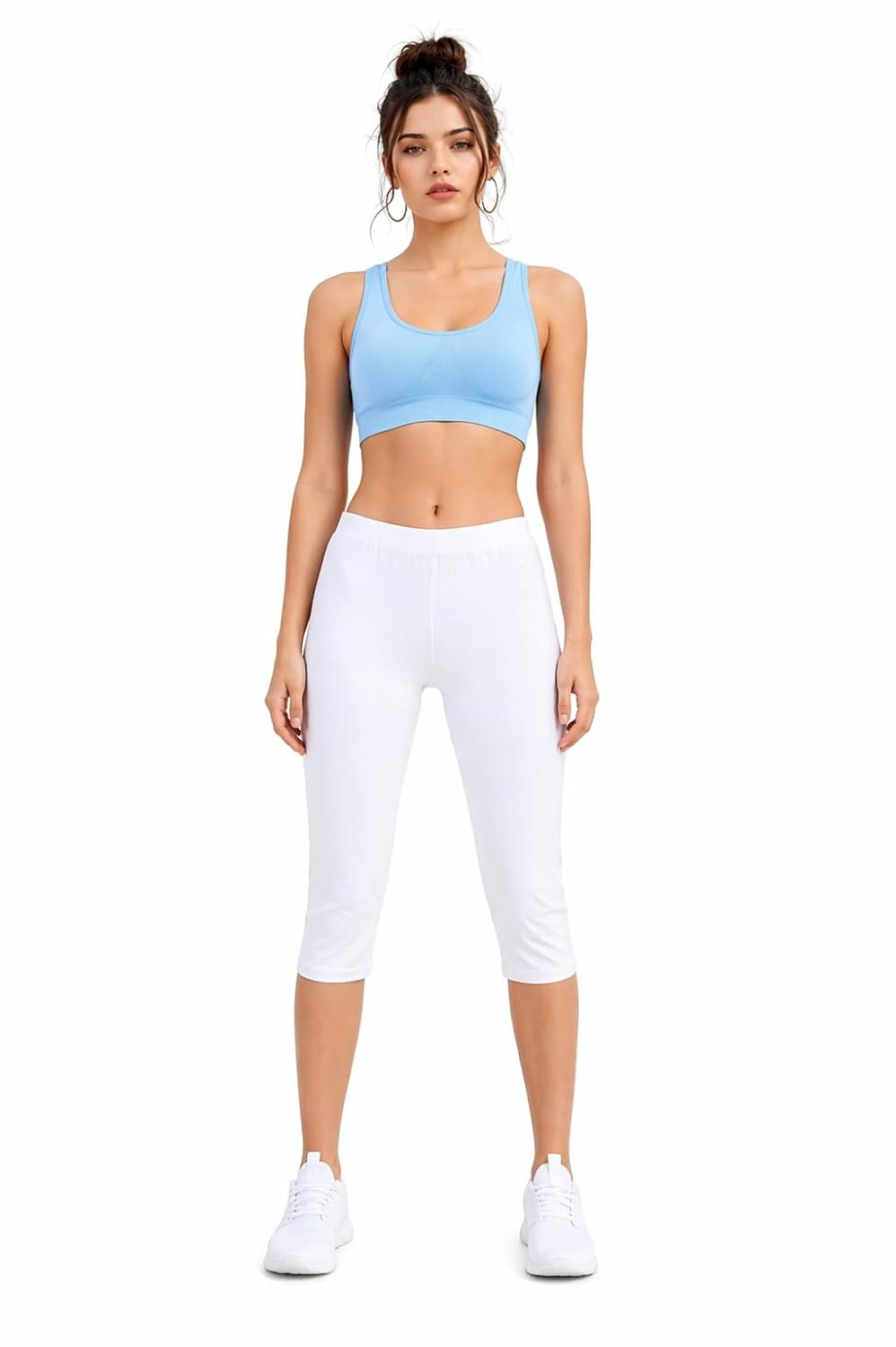 TRASA Women's Stretch Cotton Capri Leggings - Image 31