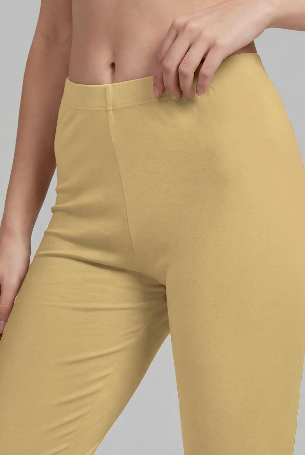 TRASA Women's Stretch Cotton Capri Leggings - Image 46