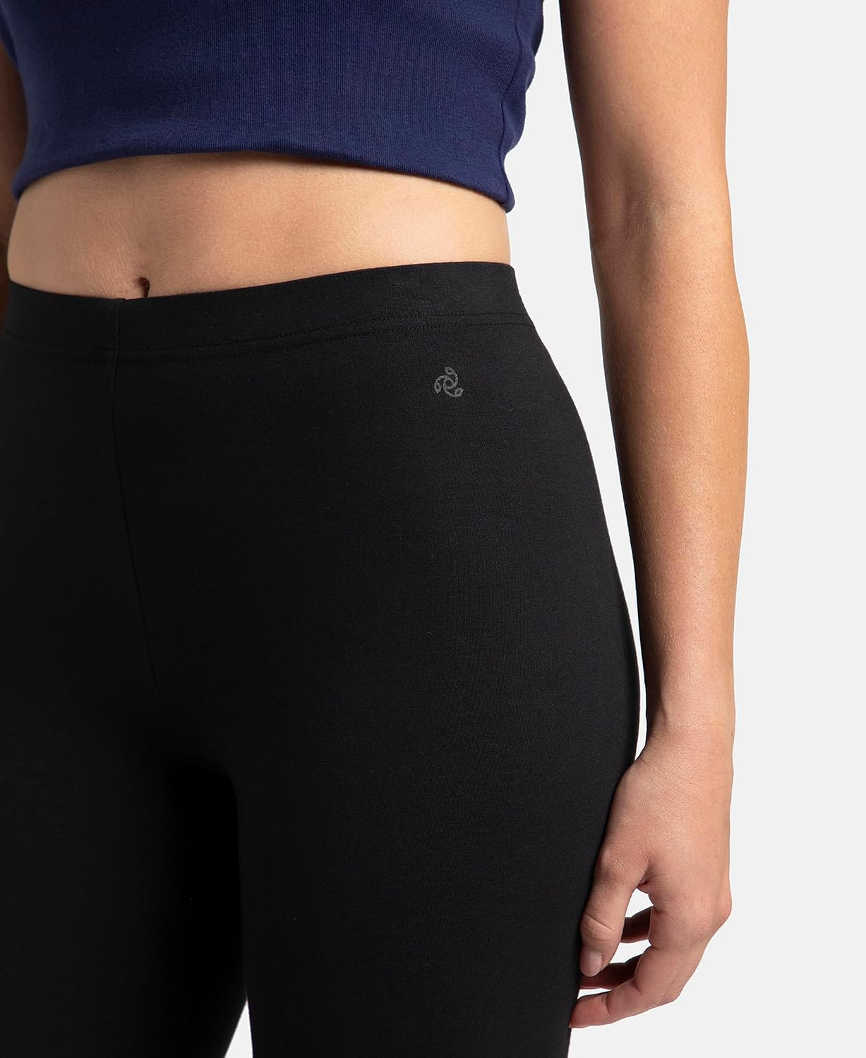 Jockey AW87 Women's Cotton-Elastane Stretch Leggings - Image 6