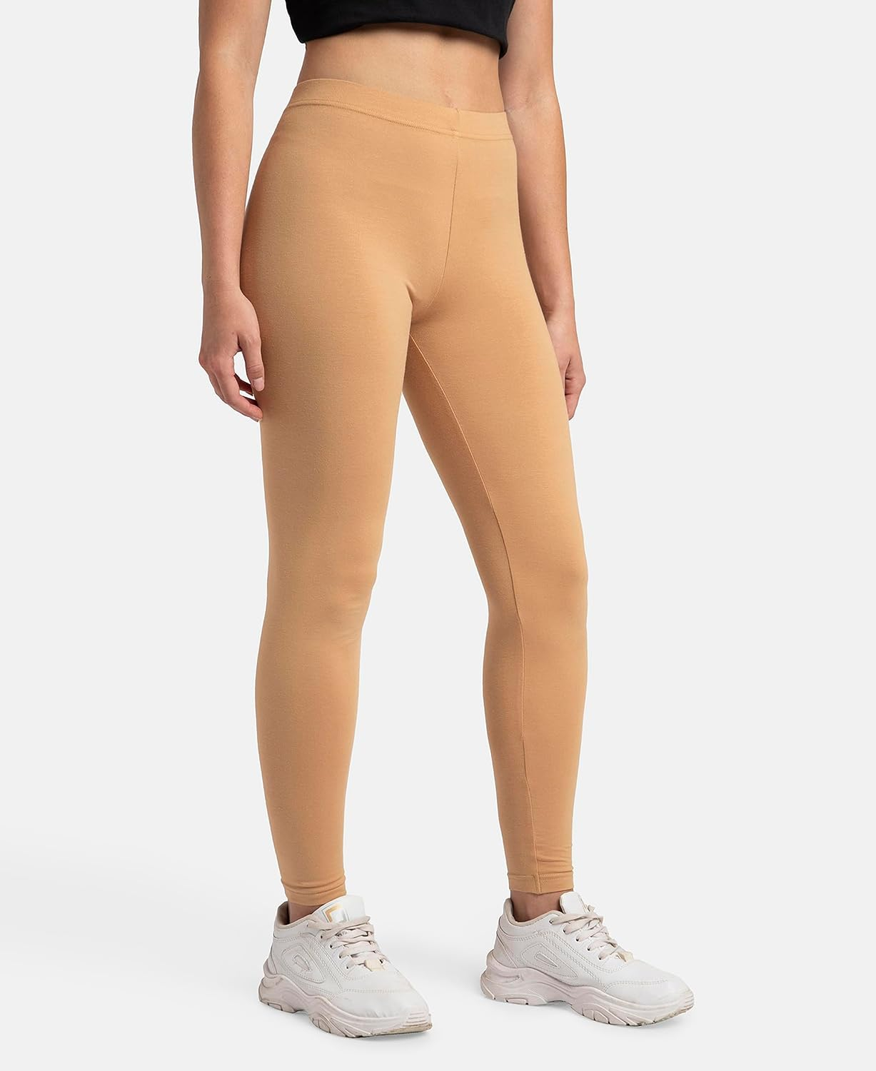 Jockey AW87 Women's Cotton-Elastane Stretch Leggings - Image 10