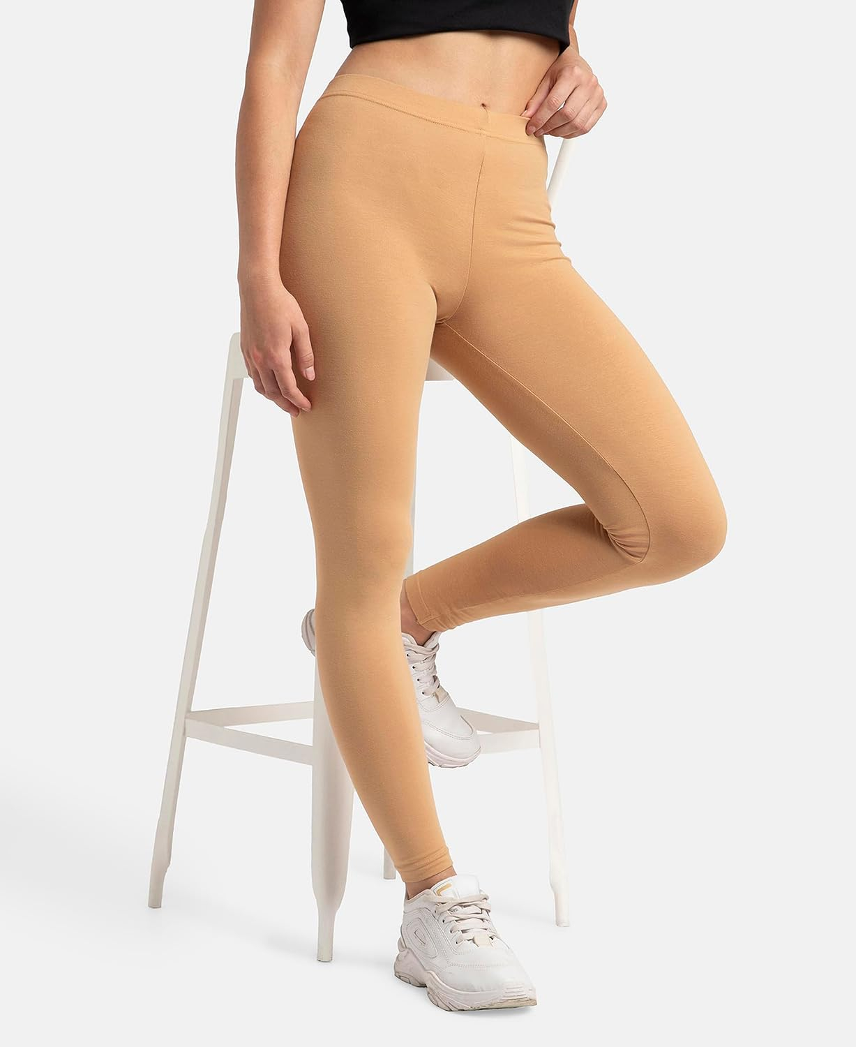 Jockey AW87 Women's Cotton-Elastane Stretch Leggings - Image 13
