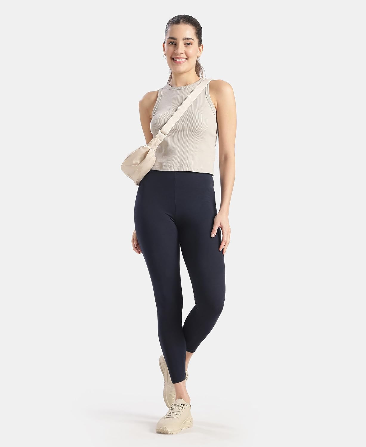 Jockey AW87 Women's Cotton-Elastane Stretch Leggings - Image 22