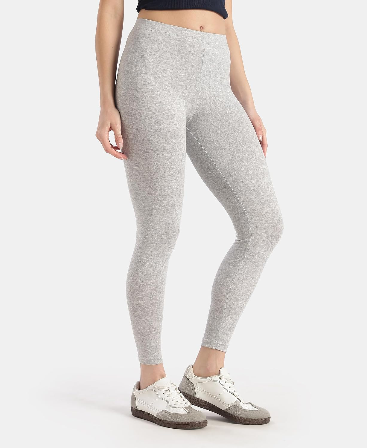 Jockey AW87 Women's Cotton-Elastane Stretch Leggings - Image 27