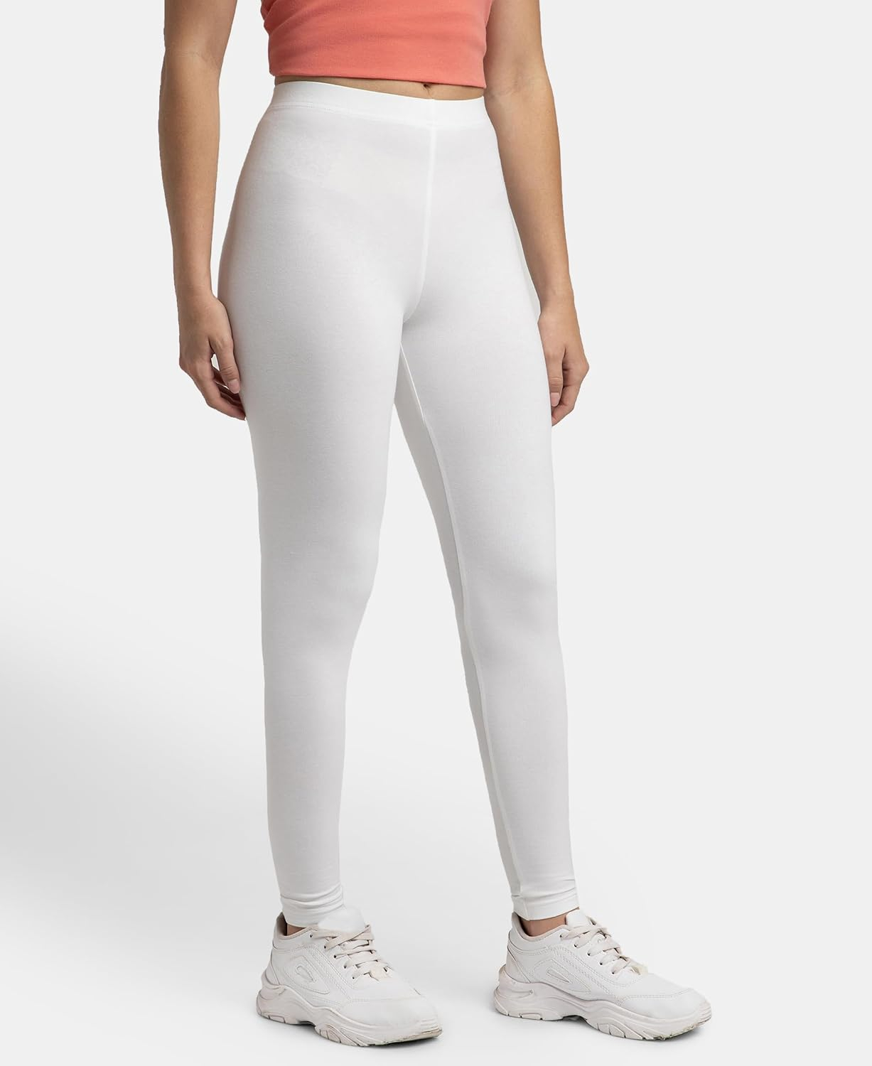Jockey AW87 Women's Cotton-Elastane Stretch Leggings - Image 35