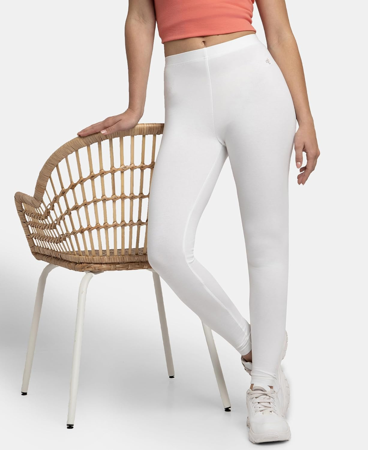 Jockey AW87 Women's Cotton-Elastane Stretch Leggings - Image 38