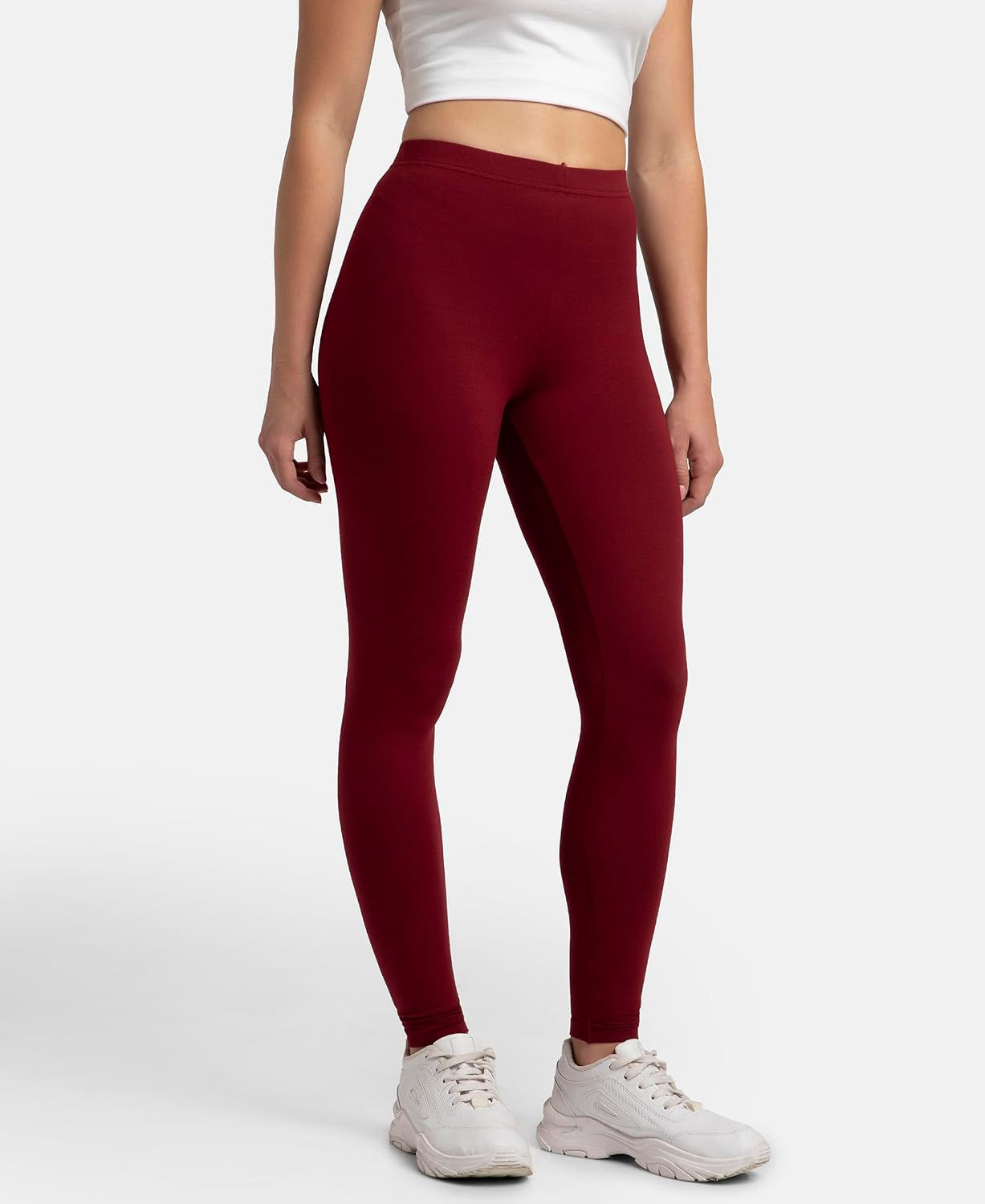 Jockey AW87 Women's Cotton-Elastane Stretch Leggings - Image 49