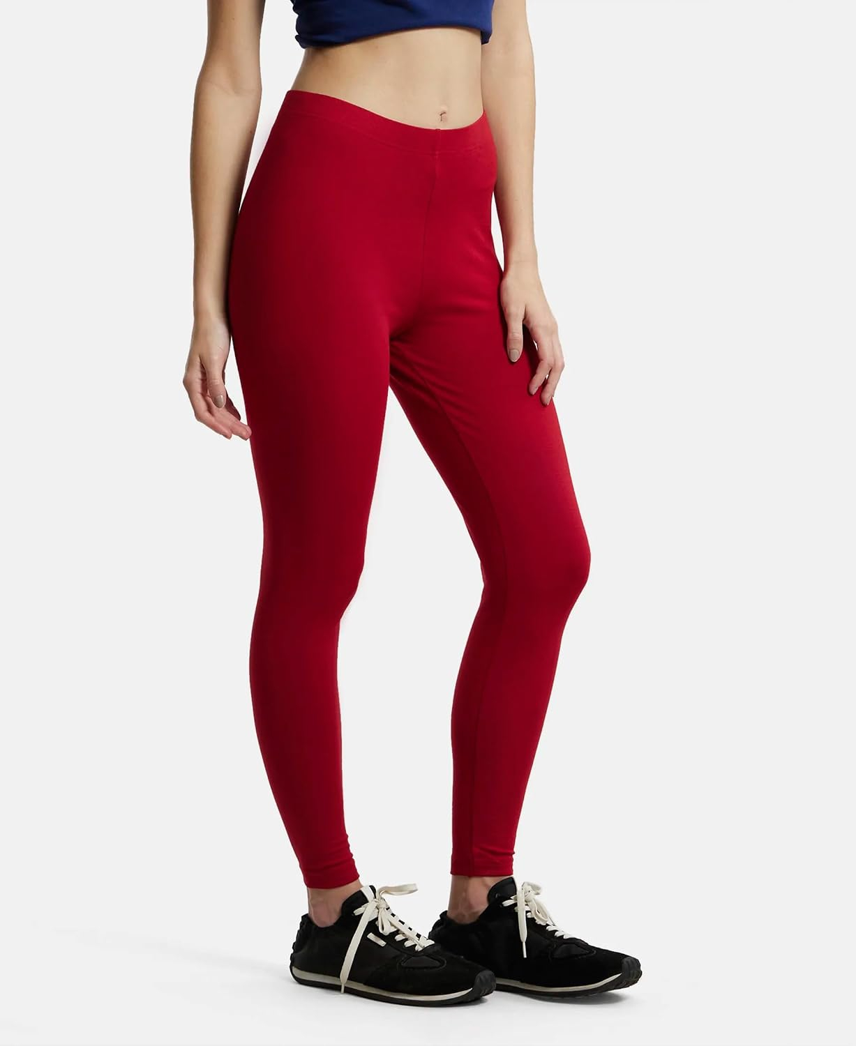 Jockey AW87 Women's Cotton-Elastane Stretch Leggings - Image 57