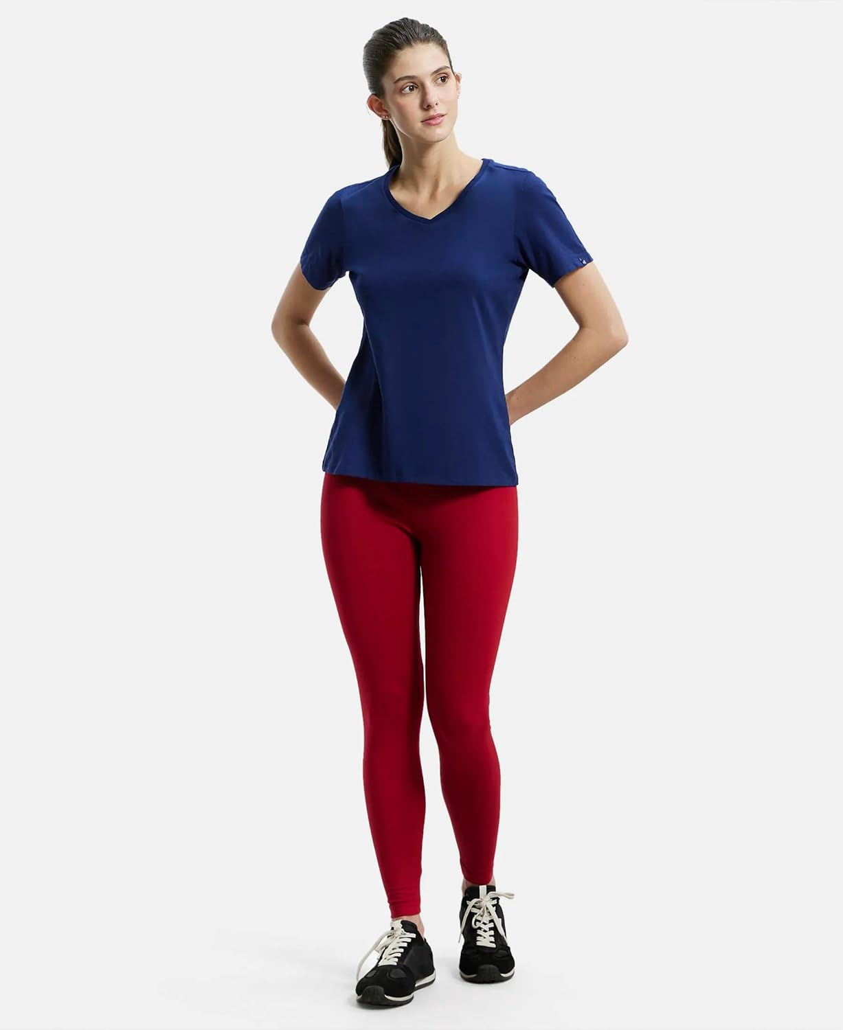 Jockey AW87 Women's Cotton-Elastane Stretch Leggings - Image 59