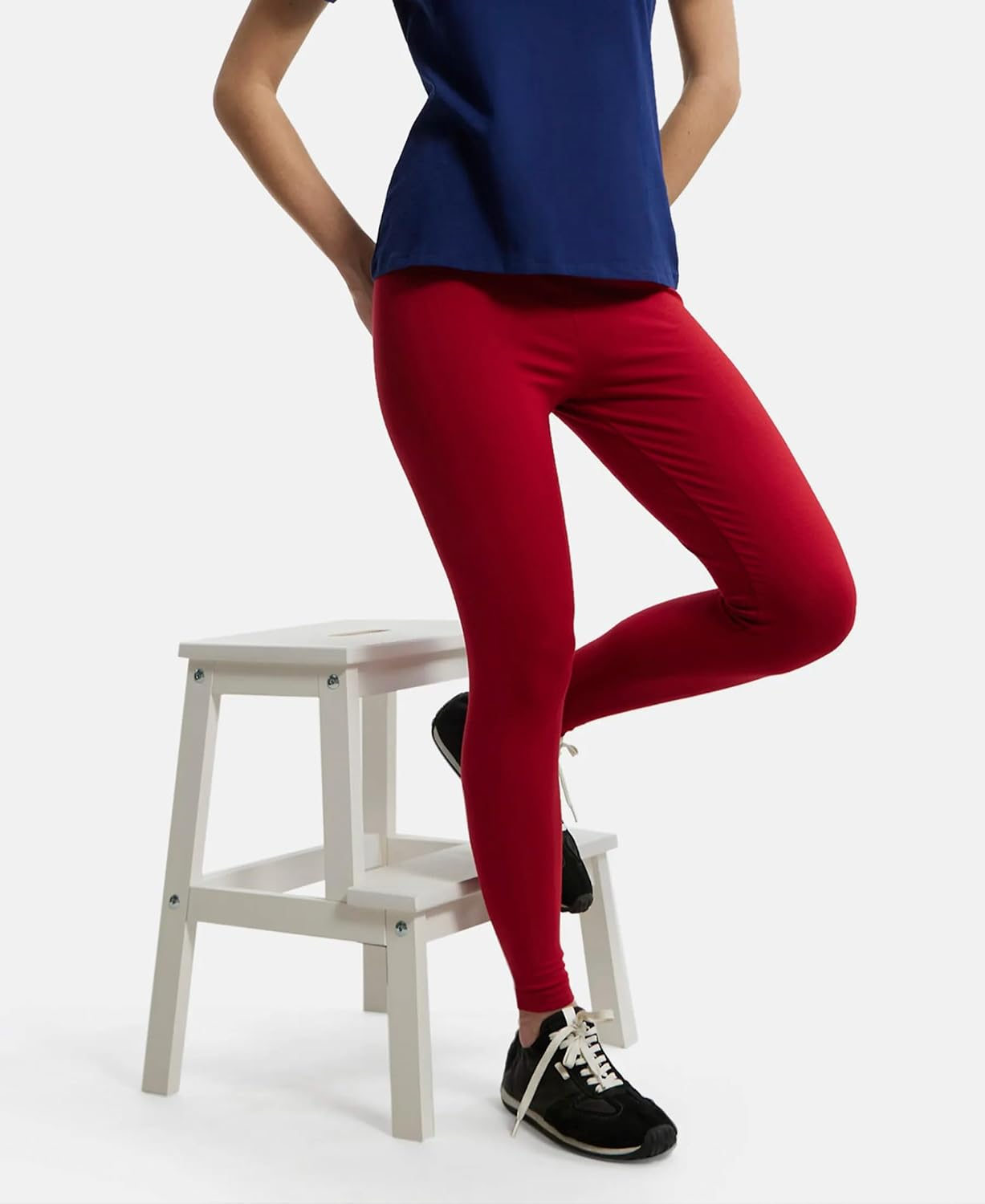 Jockey AW87 Women's Cotton-Elastane Stretch Leggings - Image 60