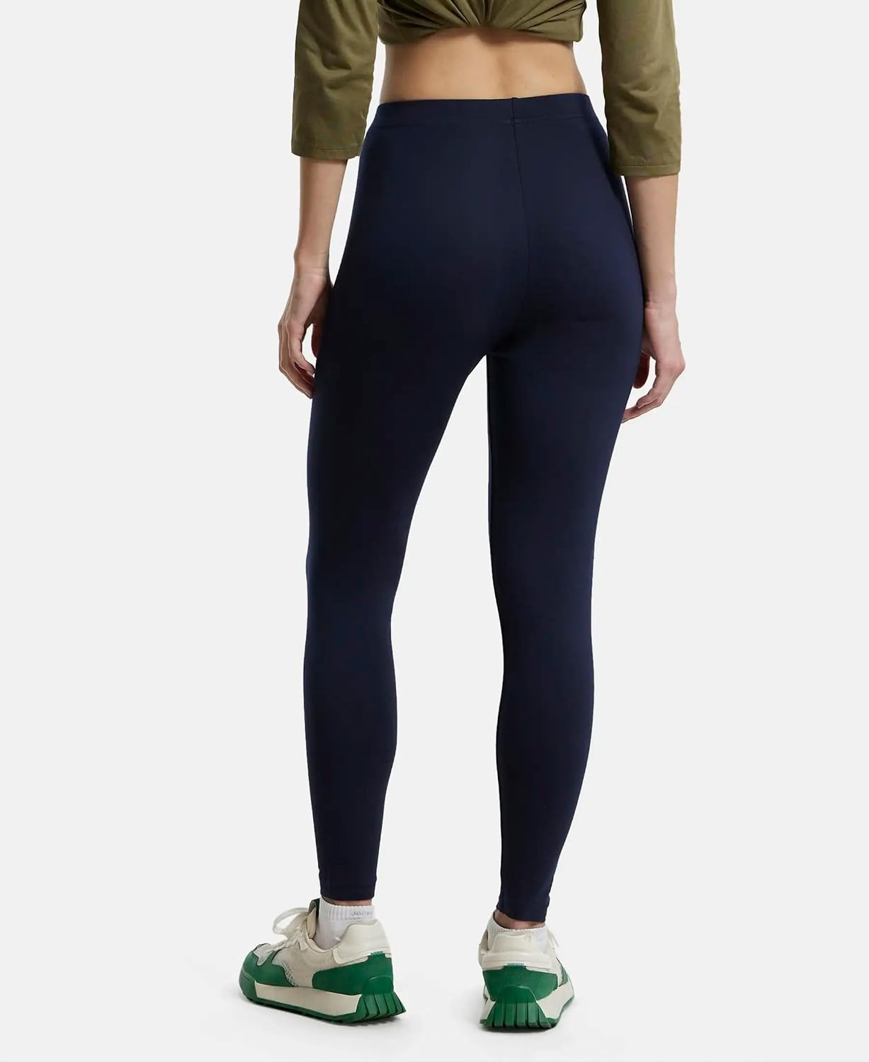 Jockey AW87 Women's Cotton-Elastane Stretch Leggings - Image 65