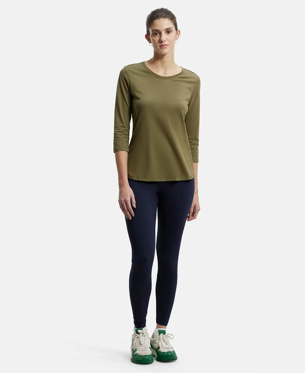 Jockey AW87 Women's Cotton-Elastane Stretch Leggings - Image 66