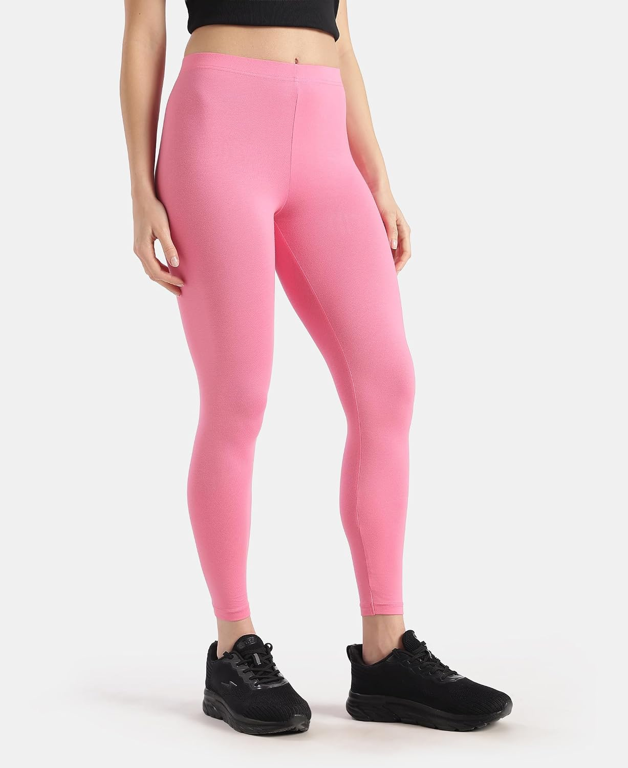 Jockey AW87 Women's Cotton-Elastane Stretch Leggings - Image 70