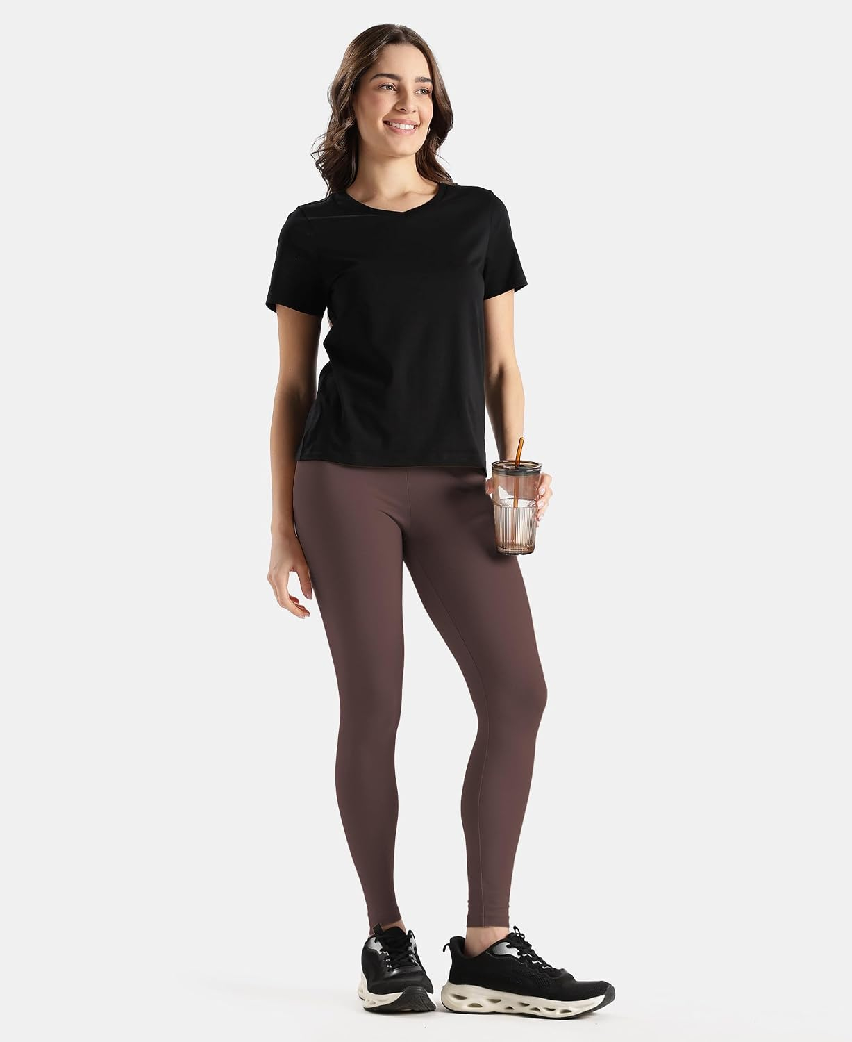 Jockey AW87 Women's Cotton-Elastane Stretch Leggings - Image 80