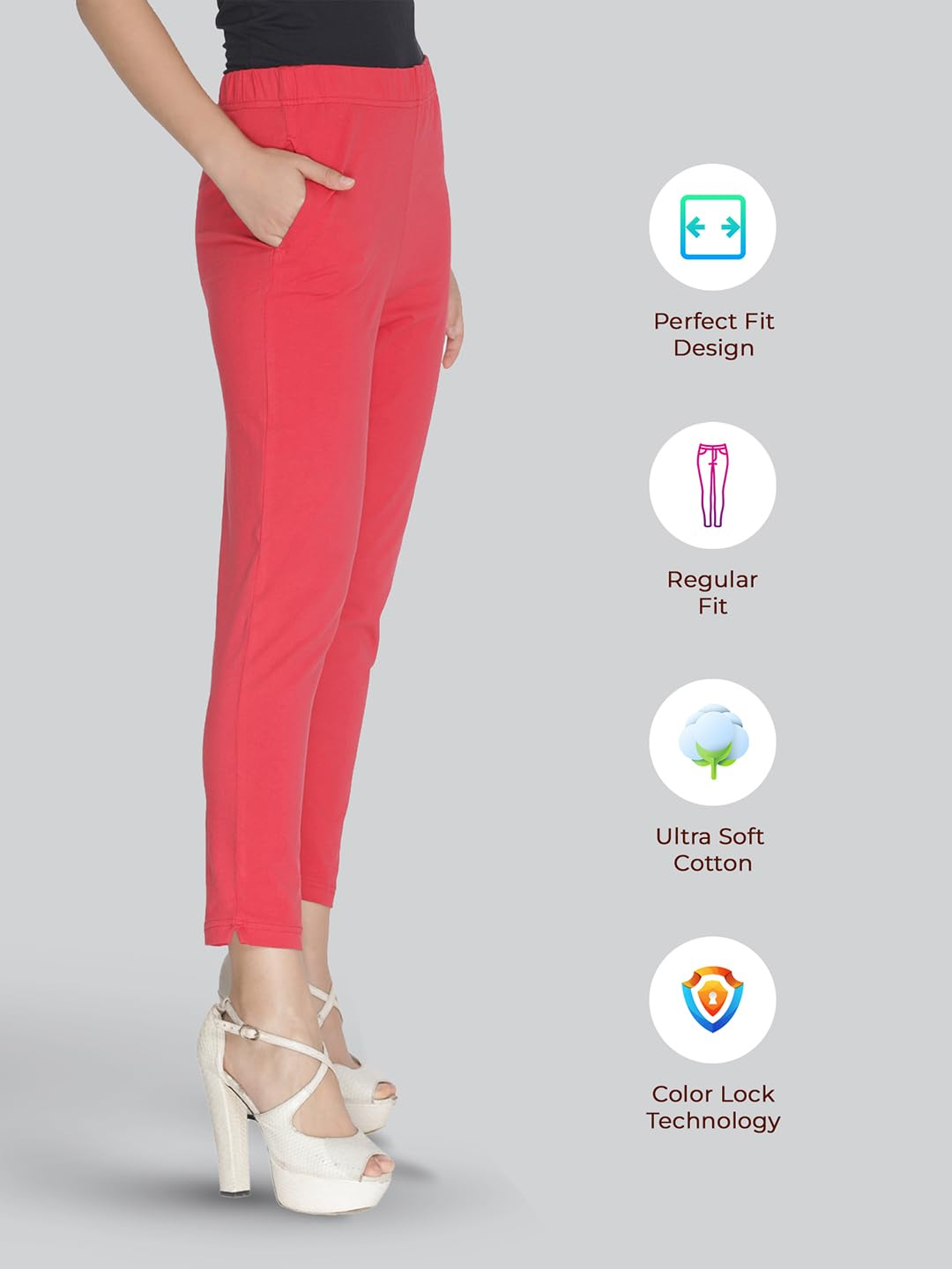 Lyra Women's Regular-Fit Cotton-Spandex Pants - Image 15