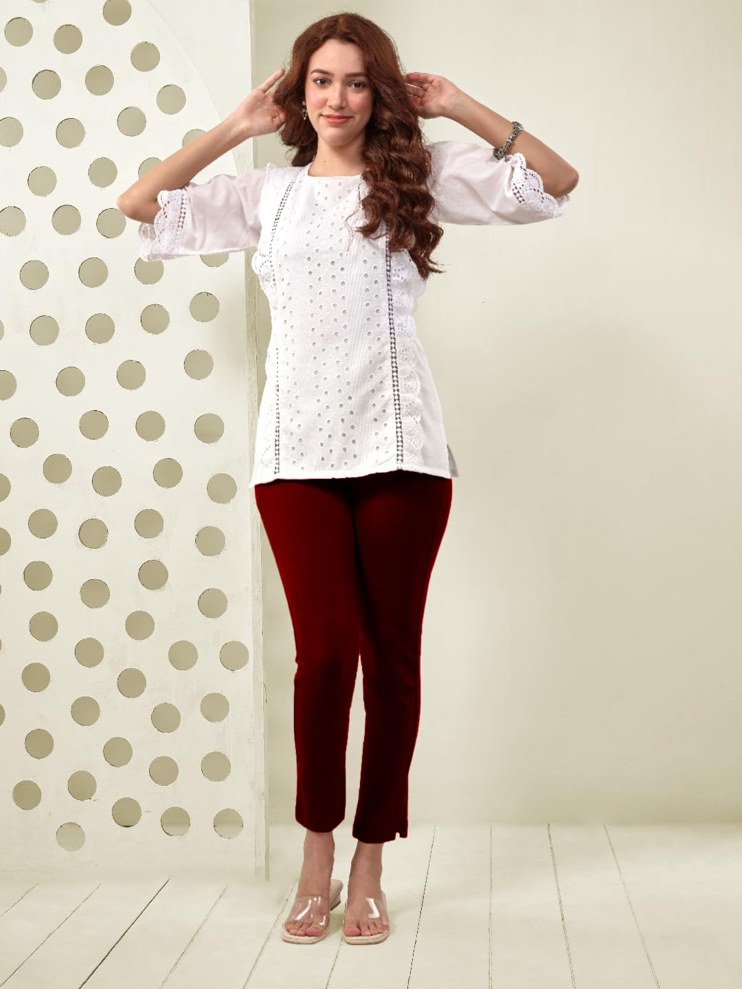 Lyra Women's Regular-Fit Cotton-Spandex Pants - Image 19