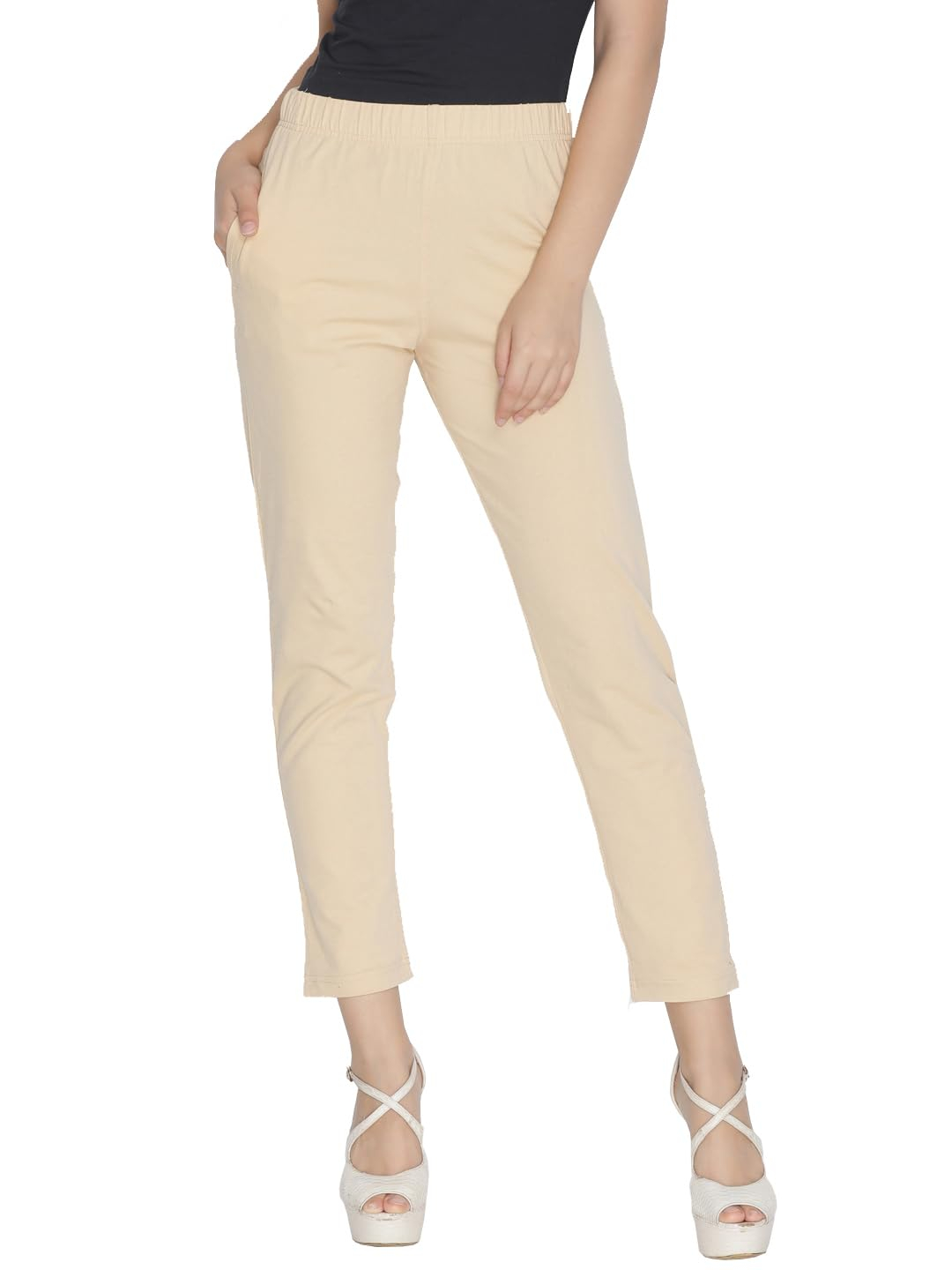 Lyra Women's Regular-Fit Cotton-Spandex Pants - Image 33