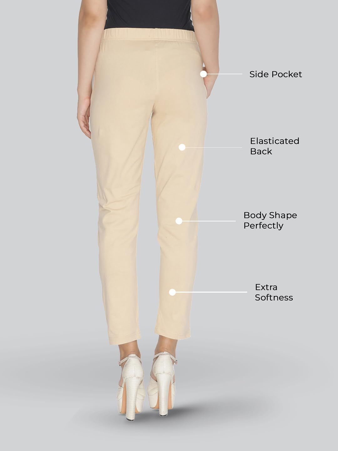 Lyra Women's Regular-Fit Cotton-Spandex Pants - Image 34