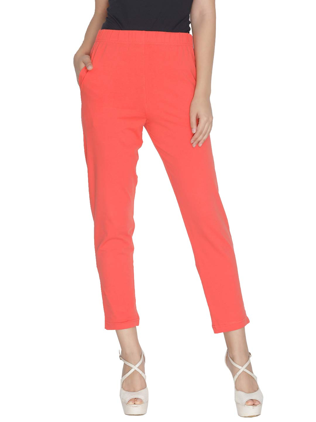 Lyra Women's Regular-Fit Cotton-Spandex Pants - Image 48