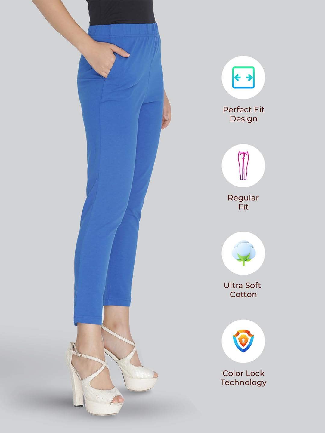 Lyra Women's Regular-Fit Cotton-Spandex Pants - Image 55