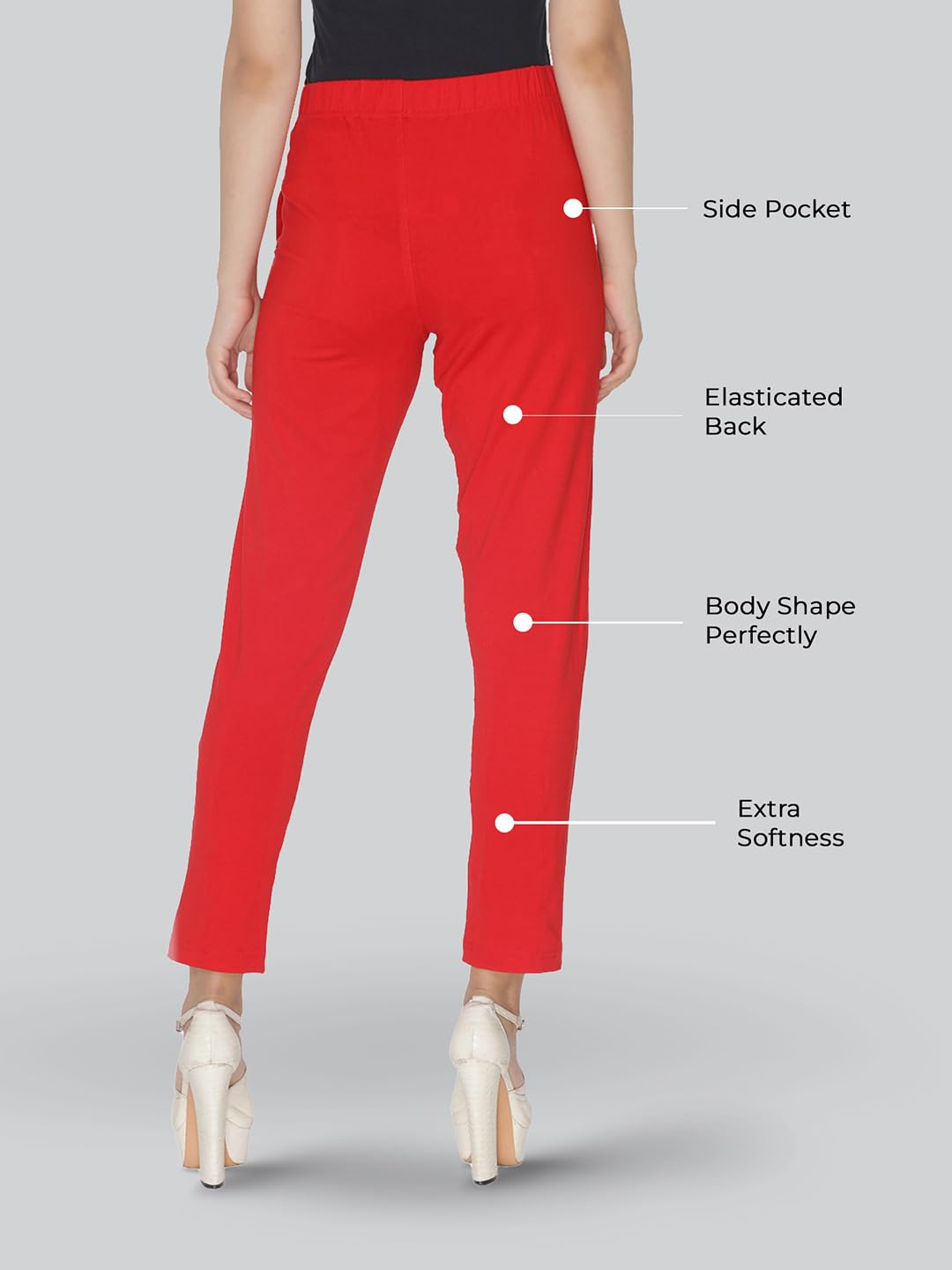 Lyra Women's Regular-Fit Cotton-Spandex Pants - Image 75