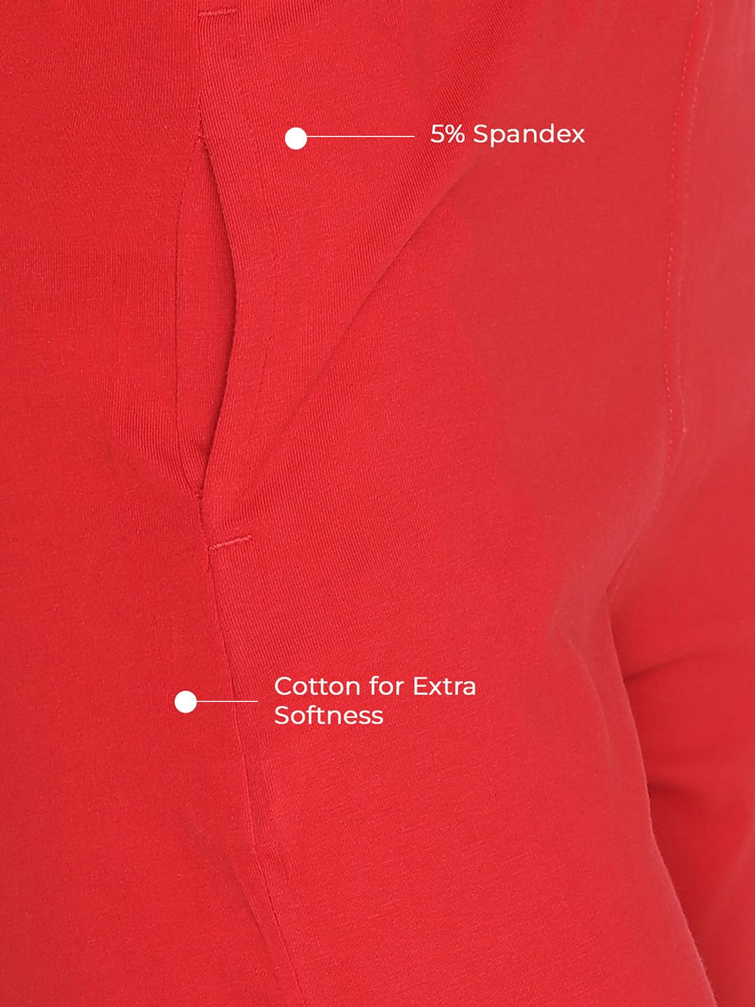 Lyra Women's Regular-Fit Cotton-Spandex Pants - Image 77