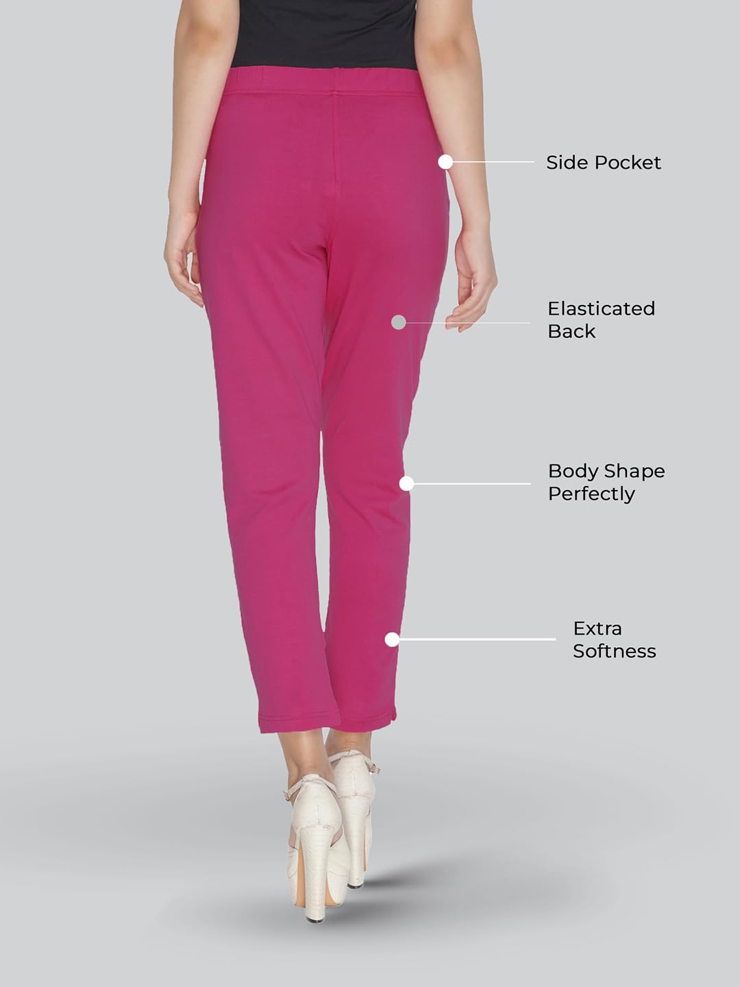 Lyra Women's Regular-Fit Cotton-Spandex Pants - Image 80