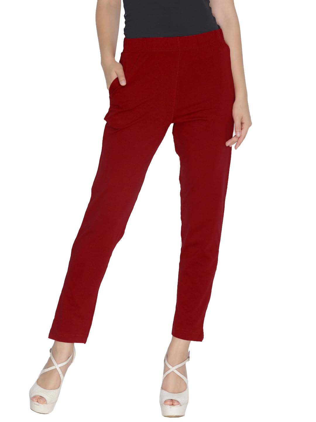 Lyra Women's Regular-Fit Cotton-Spandex Pants - Image 90