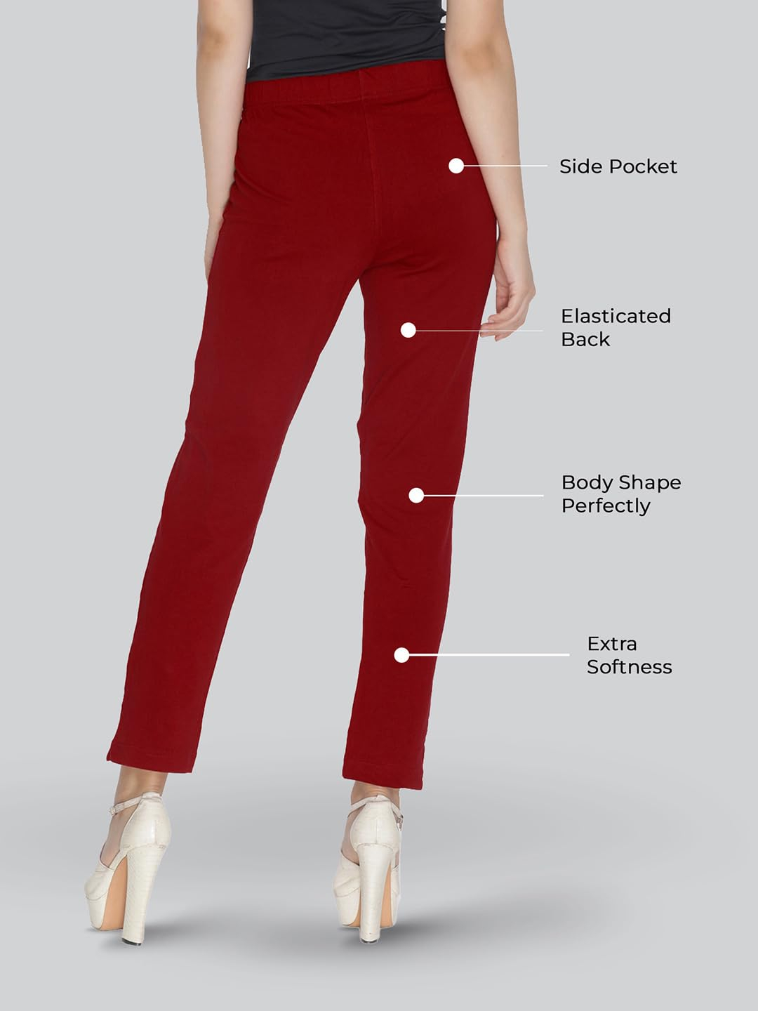 Lyra Women's Regular-Fit Cotton-Spandex Pants - Image 91