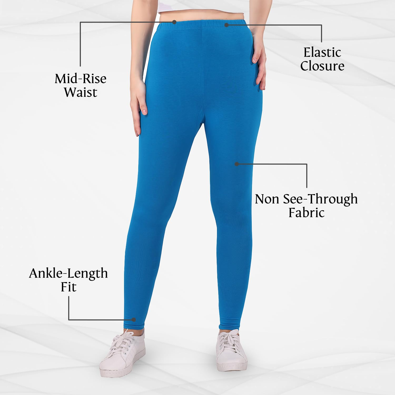 TRASA Women's Skinny-Fit Ankle Leggings - Image 12