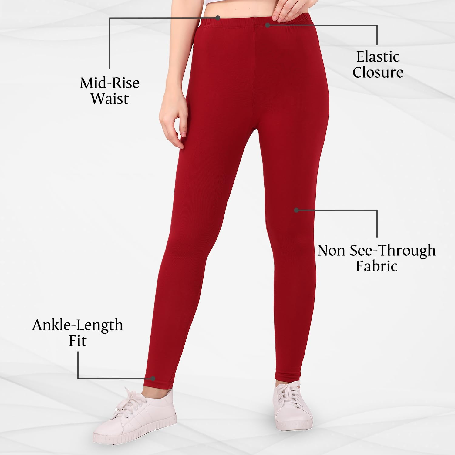 TRASA Women's Skinny-Fit Ankle Leggings - Image 29