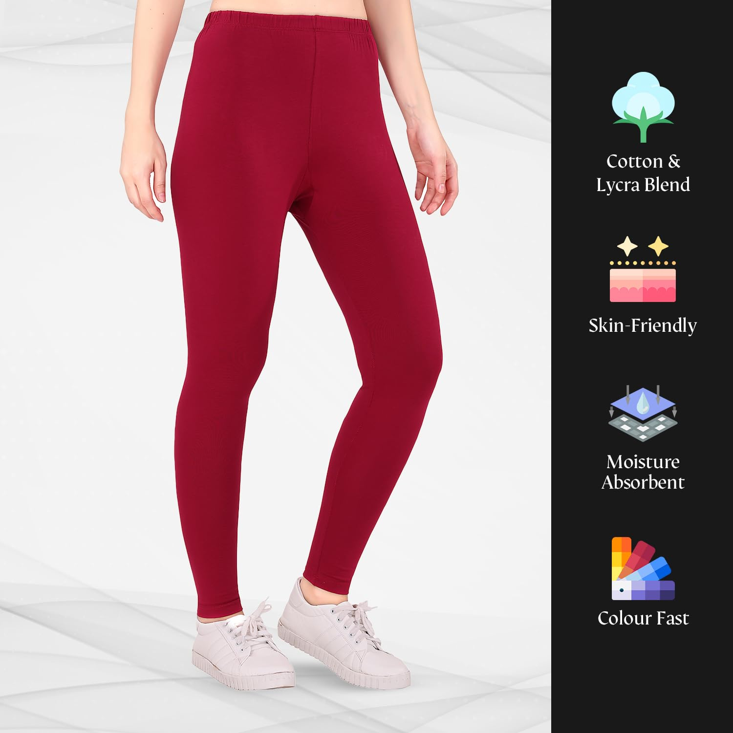 TRASA Women's Skinny-Fit Ankle Leggings - Image 30