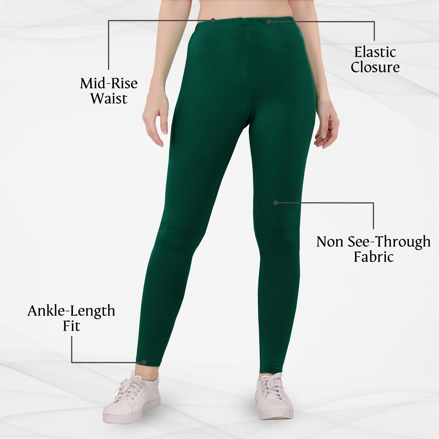 TRASA Women's Skinny-Fit Ankle Leggings - Image 38
