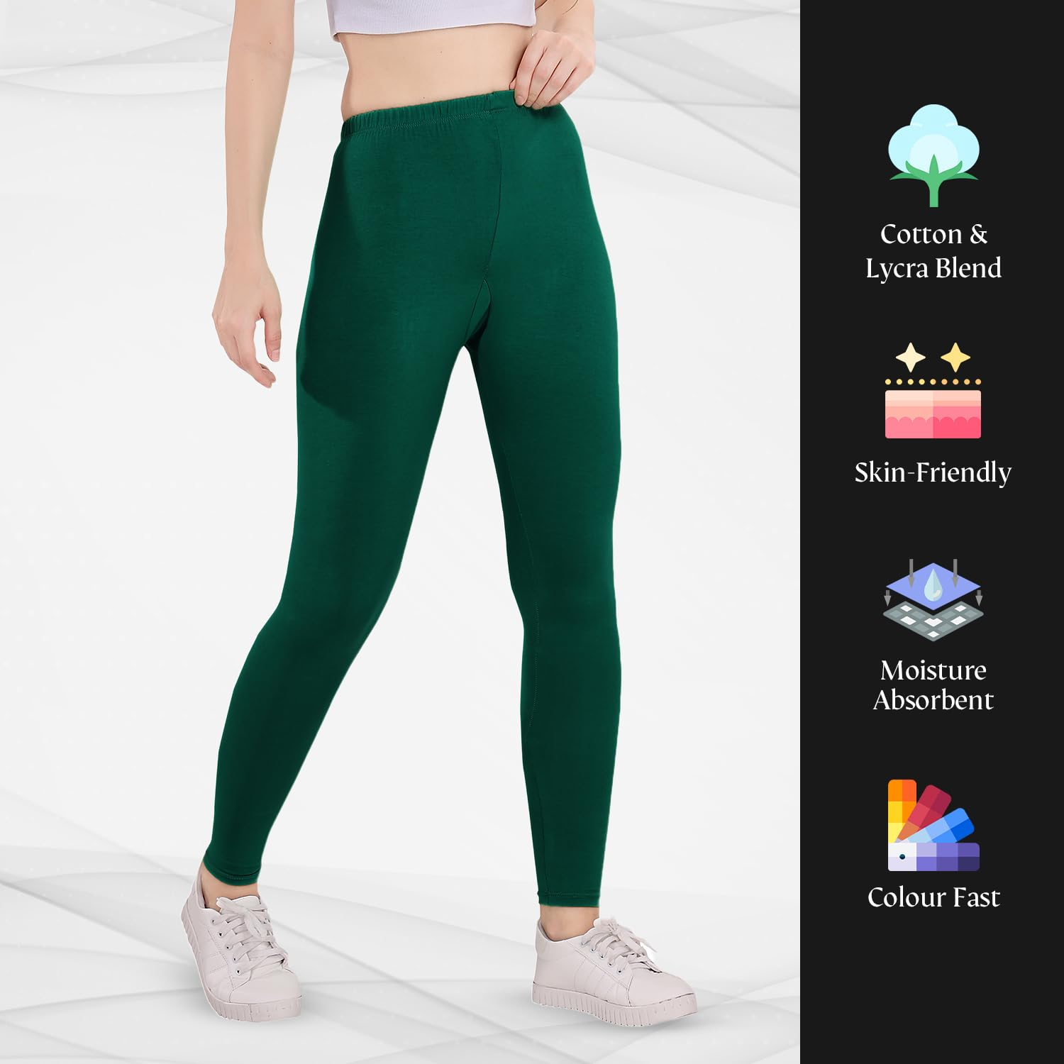 TRASA Women's Skinny-Fit Ankle Leggings - Image 39