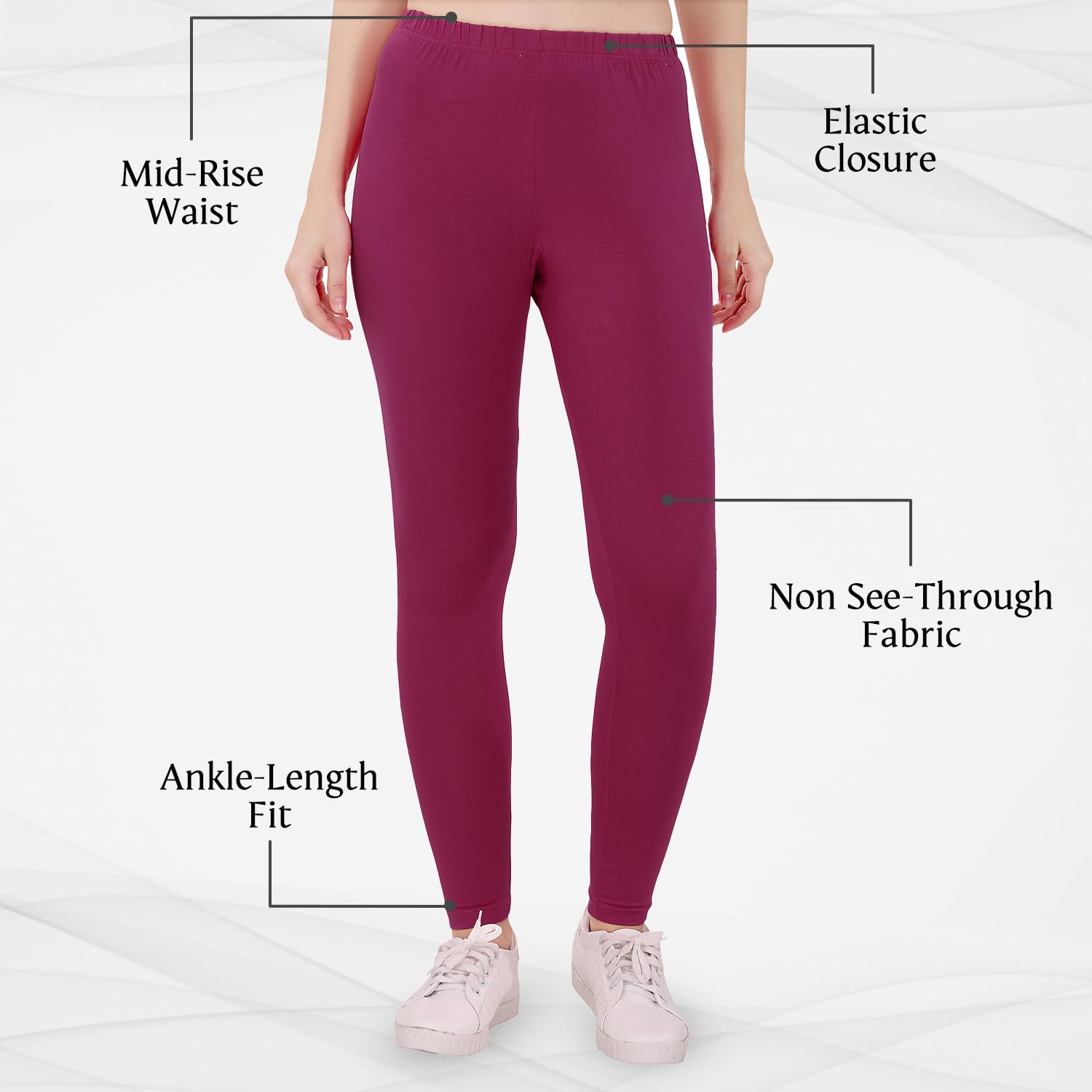 TRASA Women's Skinny-Fit Ankle Leggings - Image 47