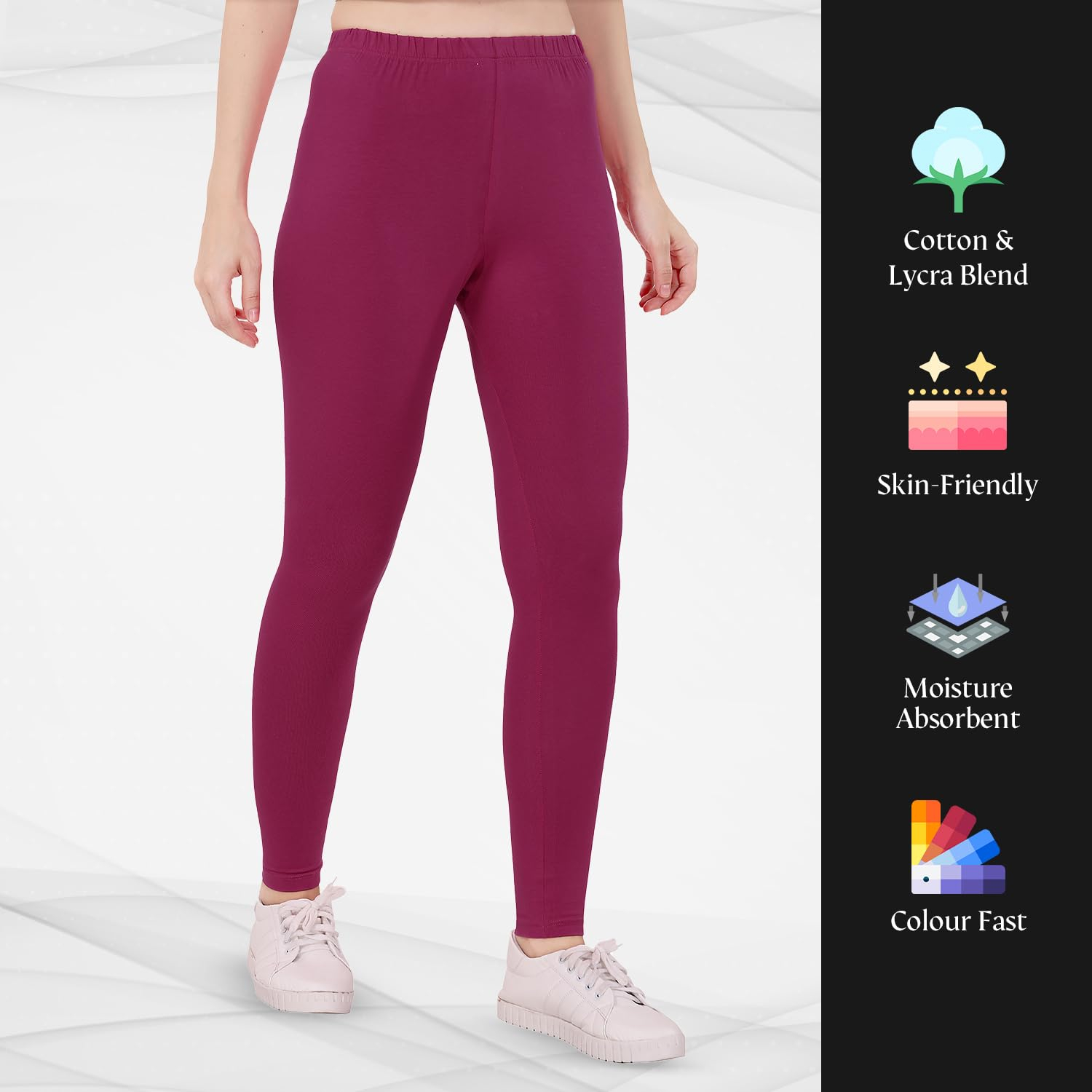 TRASA Women's Skinny-Fit Ankle Leggings - Image 48