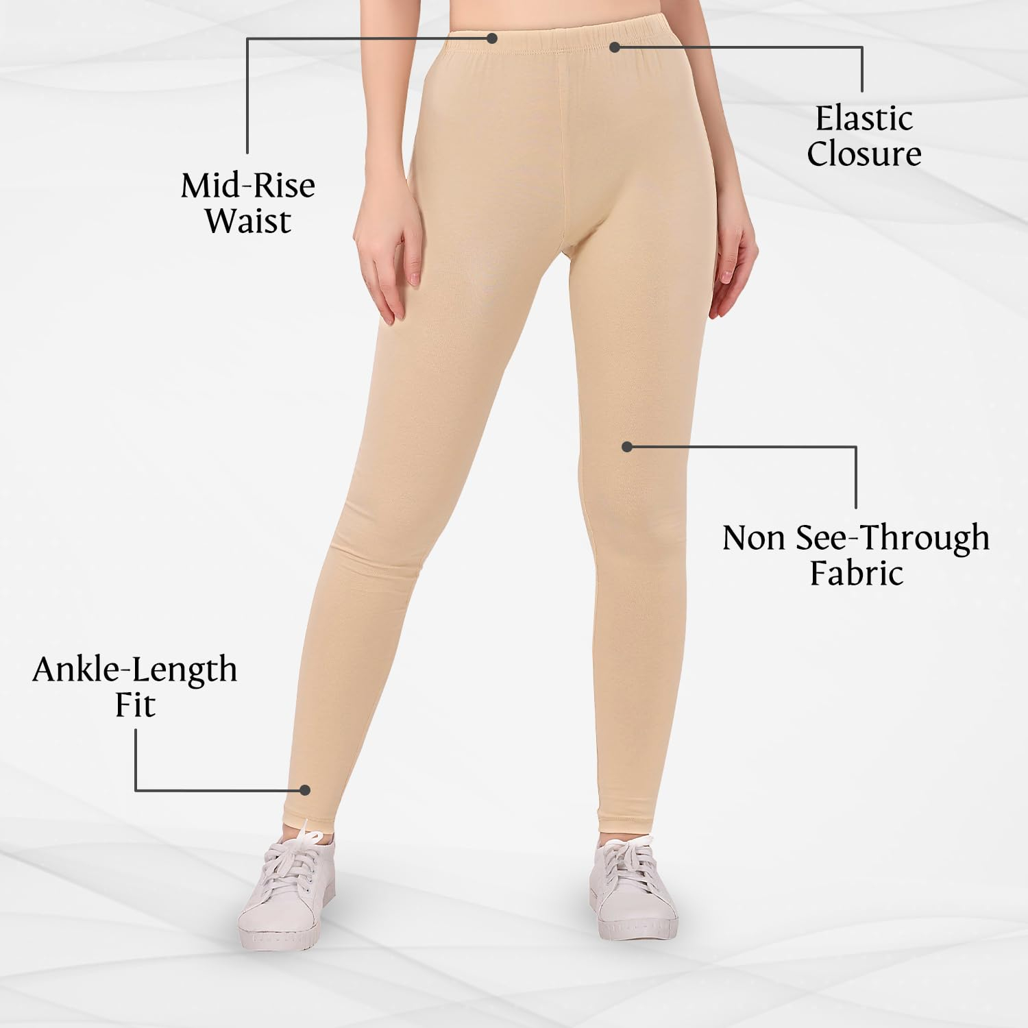 TRASA Women's Skinny-Fit Ankle Leggings - Image 56