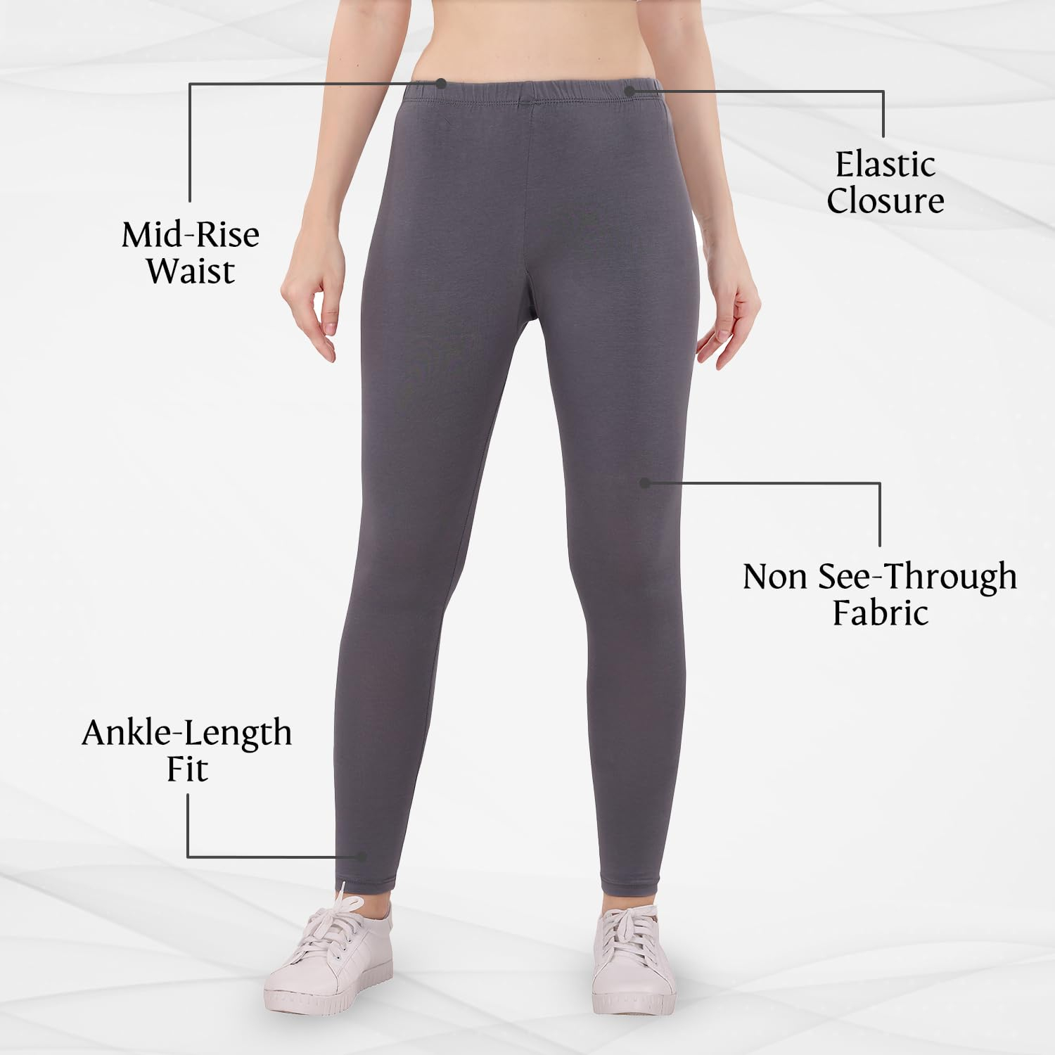 TRASA Women's Skinny-Fit Ankle Leggings - Image 64