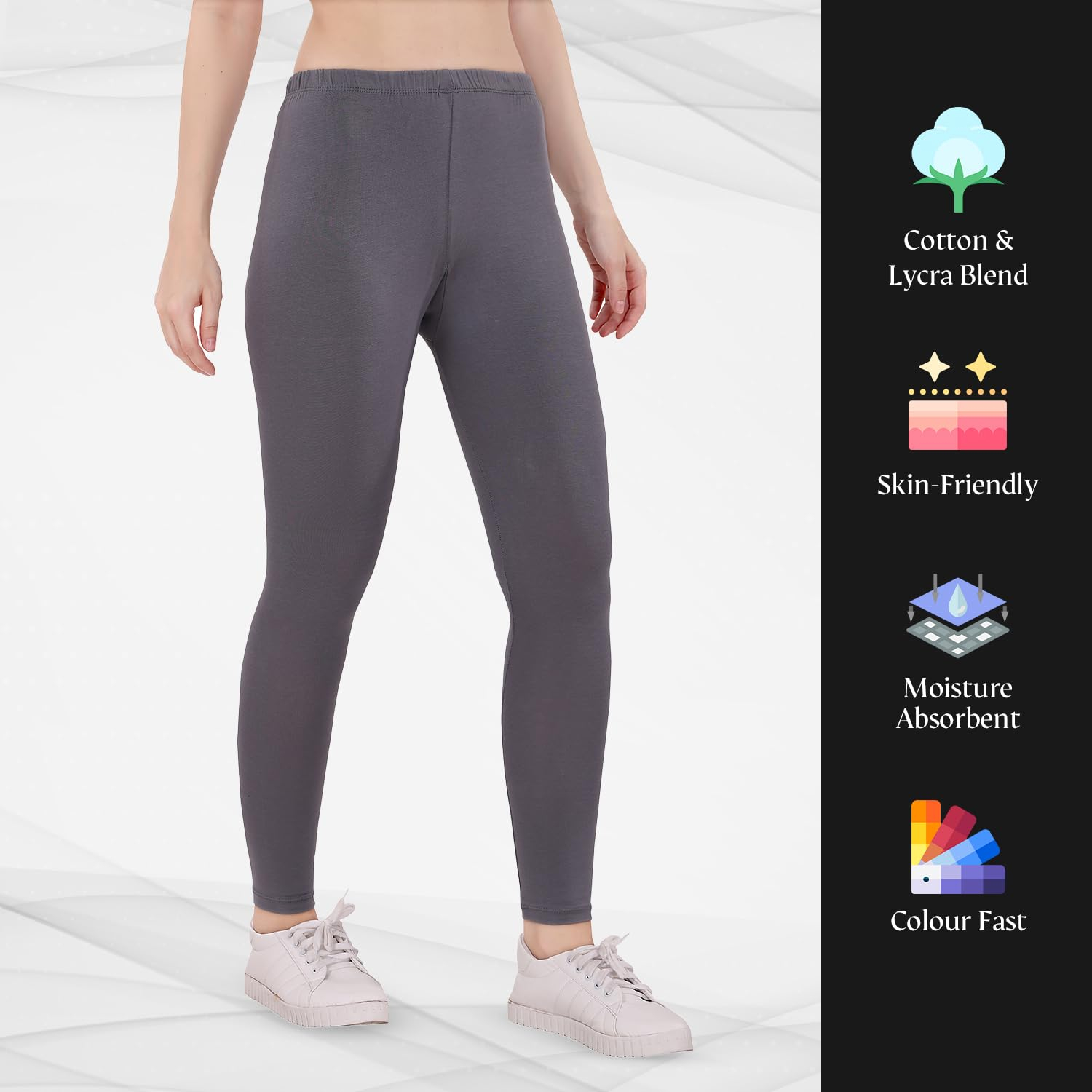 TRASA Women's Skinny-Fit Ankle Leggings - Image 65