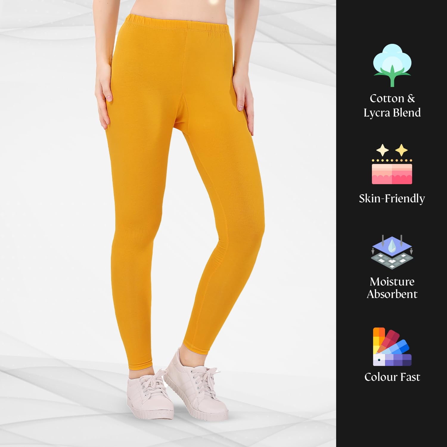 TRASA Women's Skinny-Fit Ankle Leggings - Image 74