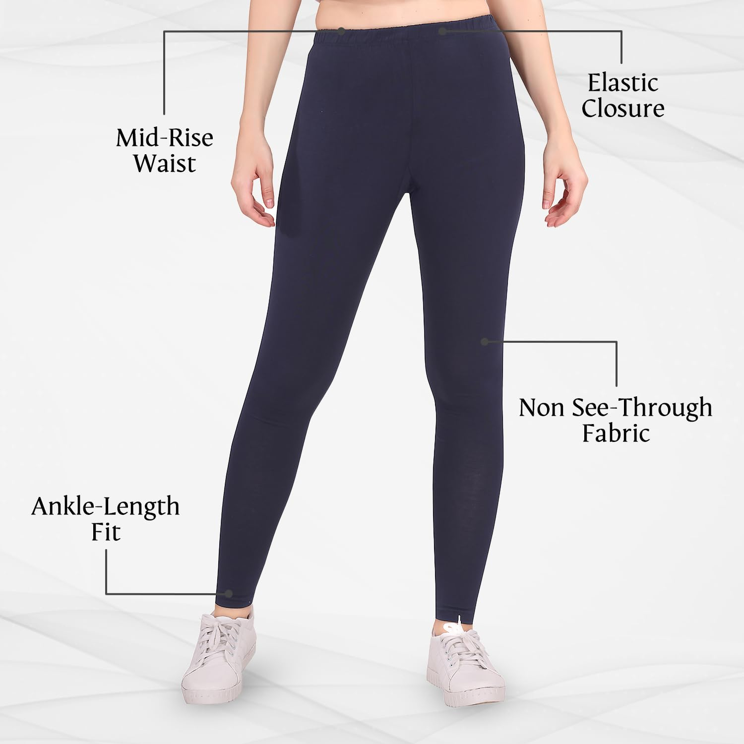 TRASA Women's Skinny-Fit Ankle Leggings - Image 81