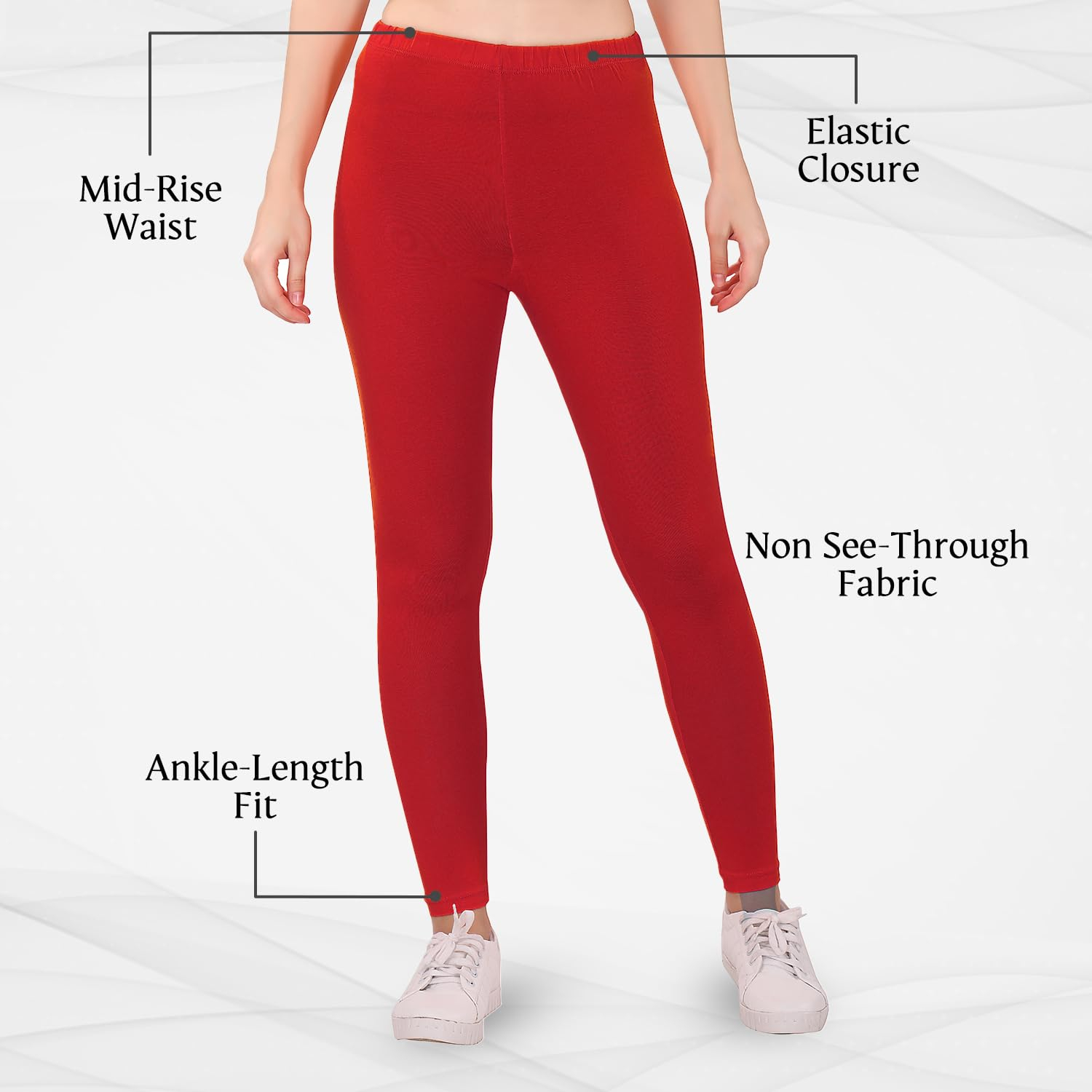 TRASA Women's Skinny-Fit Ankle Leggings - Image 99