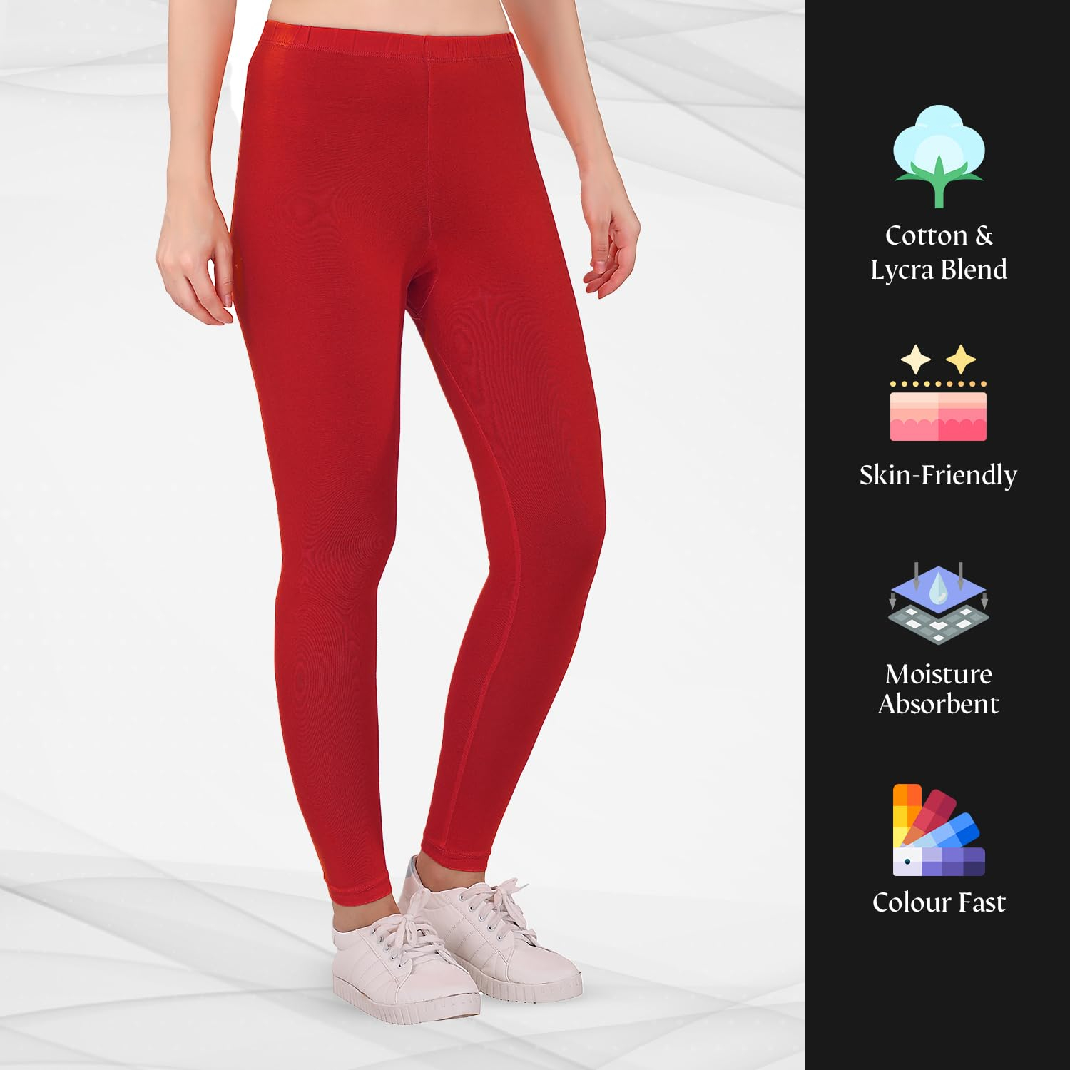 TRASA Women's Skinny-Fit Ankle Leggings - Image 100