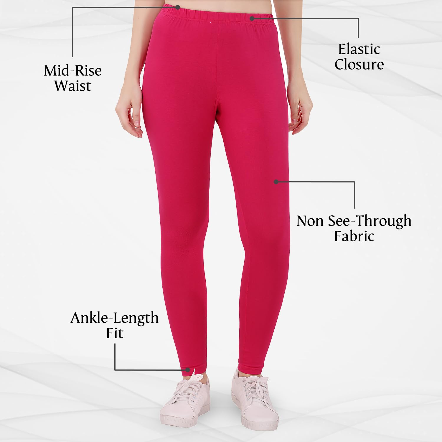 TRASA Women's Skinny-Fit Ankle Leggings - Image 108