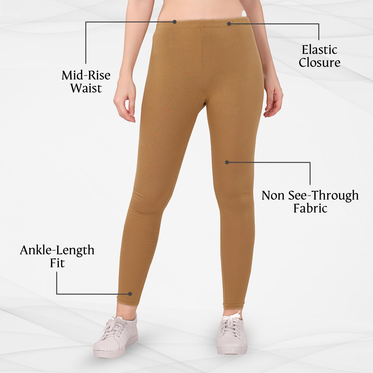 TRASA Women's Skinny-Fit Ankle Leggings - Image 125