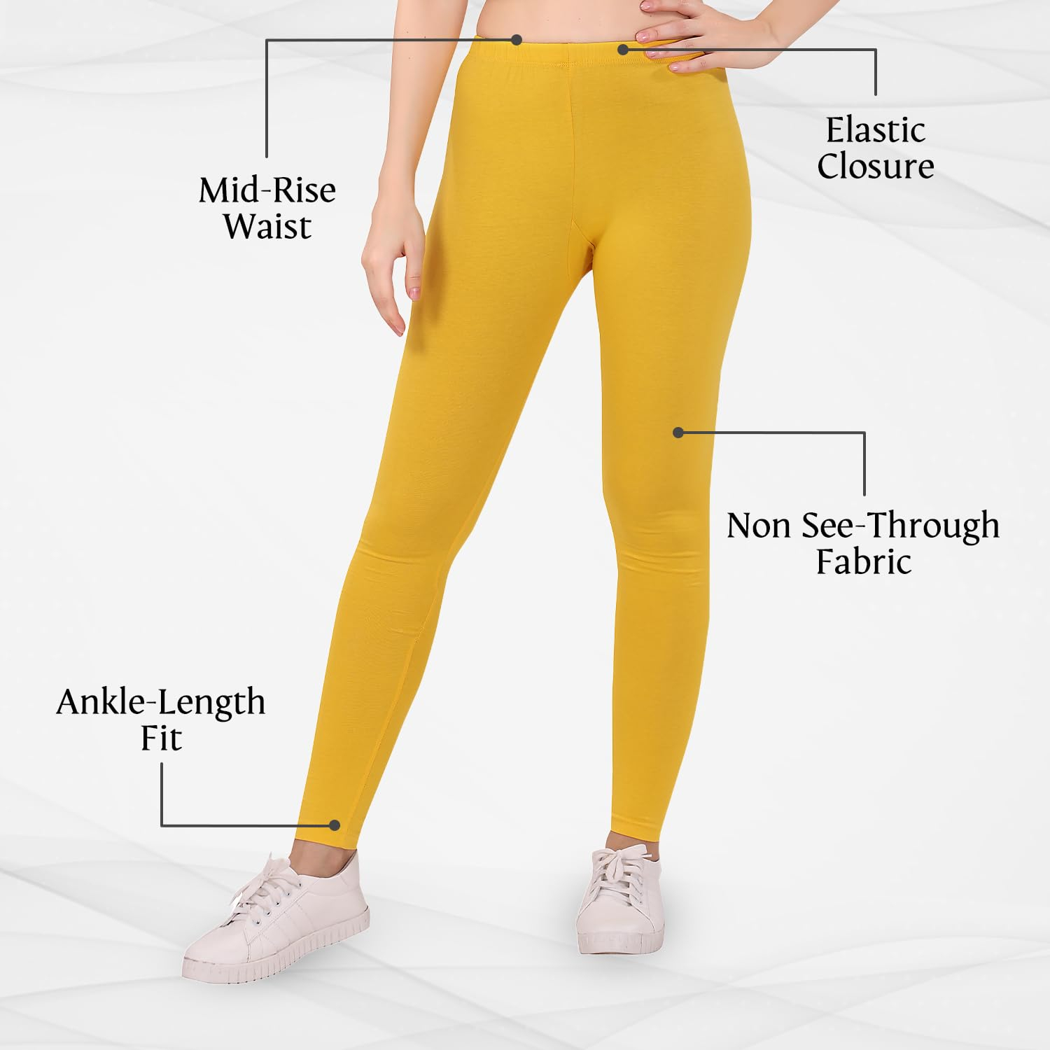 TRASA Women's Skinny-Fit Ankle Leggings - Image 134