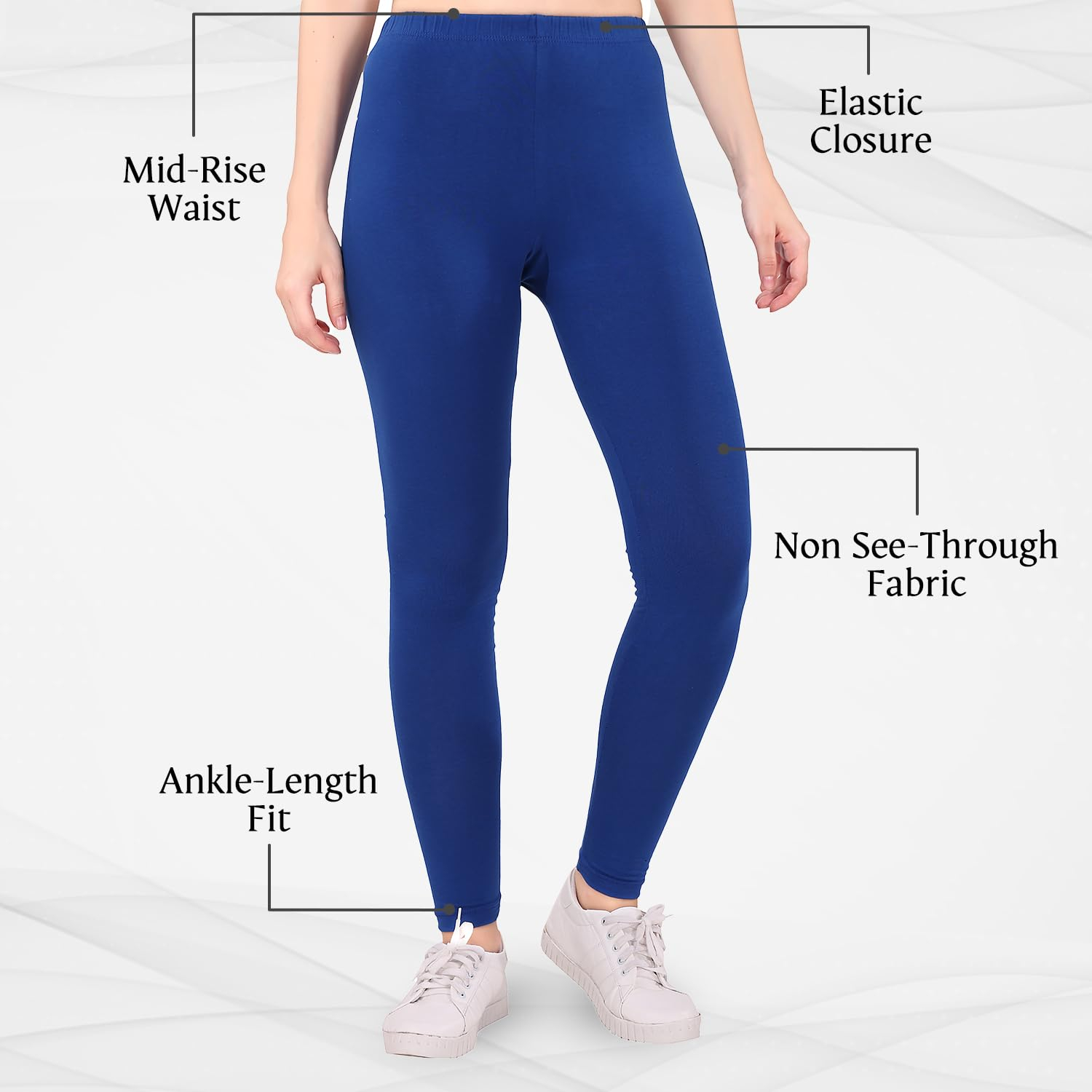 TRASA Women's Skinny-Fit Ankle Leggings - Image 142